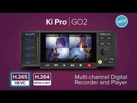 AJA Ki Pro GO2 - Portable Multi-Channel Digital Recorder and Player, YouTube video