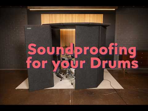 ClearSonic HomePac Series - Portable Soundproofing for Your Drums, Sorber sound isolation booth.