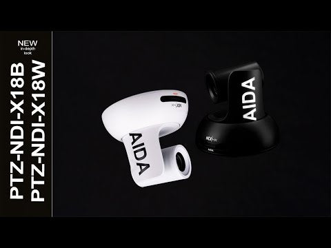 AIDA Imaging PTZ-NDI-X18 - HD PTZ Camera with 18x Optical Zoom and NDI|HX2. YouTube video