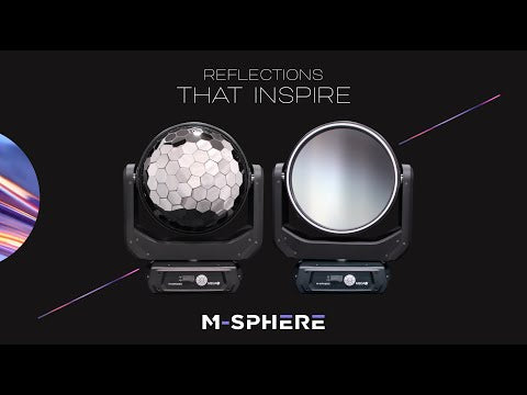 Mega-Lite M-Sphere - Moving Head Mirror Fixture iCandy Luminaire, YouTube video