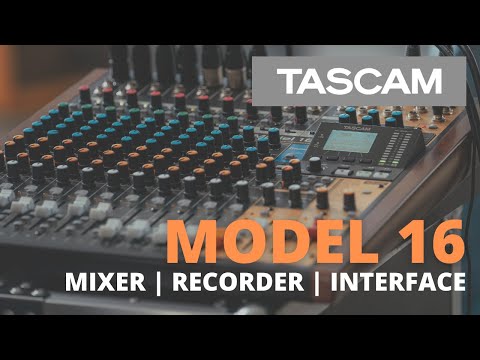 Tascam Model 16 - 16-Track Live Recorder and Mixing Console, YouTube video