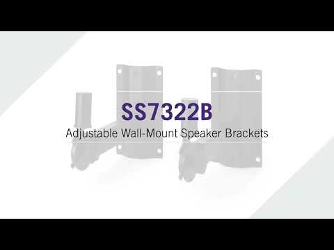 On-Stage SS7322B - Adjustable Wall-Mount Speaker Bracket, YouTube video
