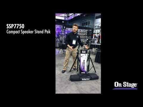 On-Stage SSP7750 - Compact Speaker Stand Pack, YouTube video