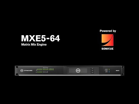 Dynacord MXE5-64 - DSP Matrix Mix Engine Audio System Controller, YouTube video