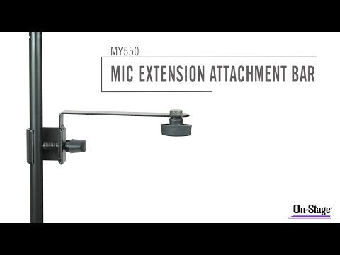 On-Stage MY550 - Microphone Extension Attachment Bar, YouTube video