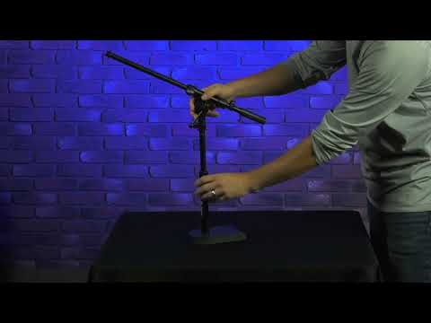 On-Stage MS7920B - Bass Drum/Boom Combo Microphone Stand, YouTube video