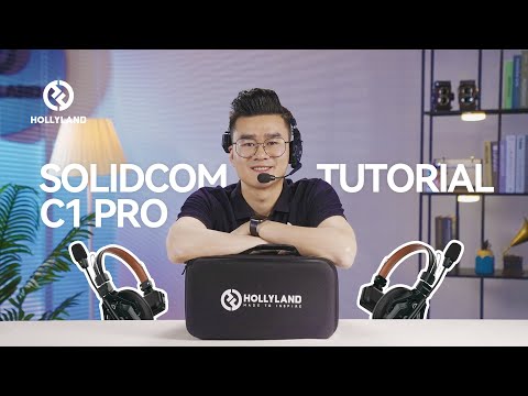 Hollyland Solidcom C1 Pro - Full-Duplex Wireless Intercom System, YouTube video tutorial