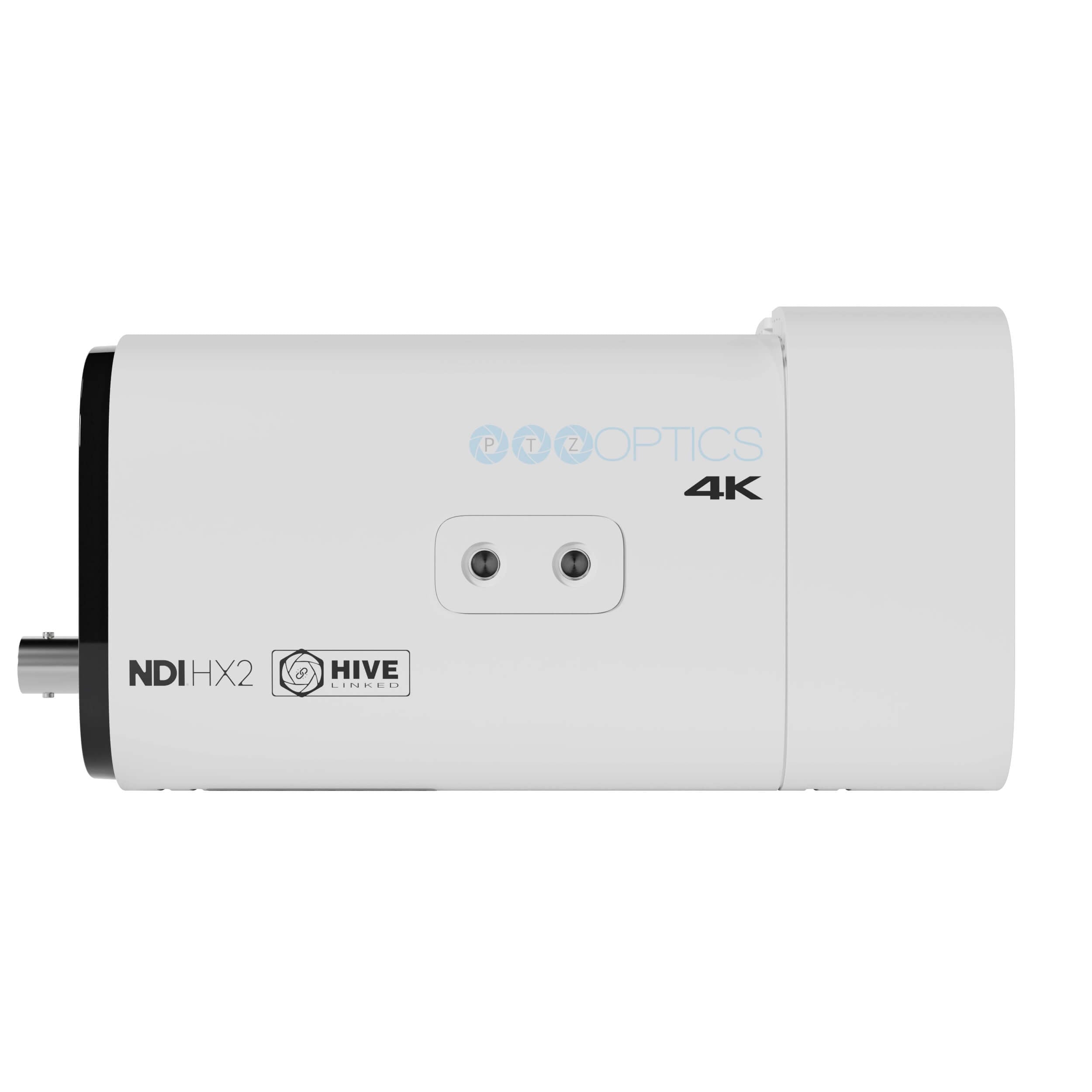 PTZOptics Studio 4K - 4K Streaming Camera with 12x Optical Zoom (white), right side