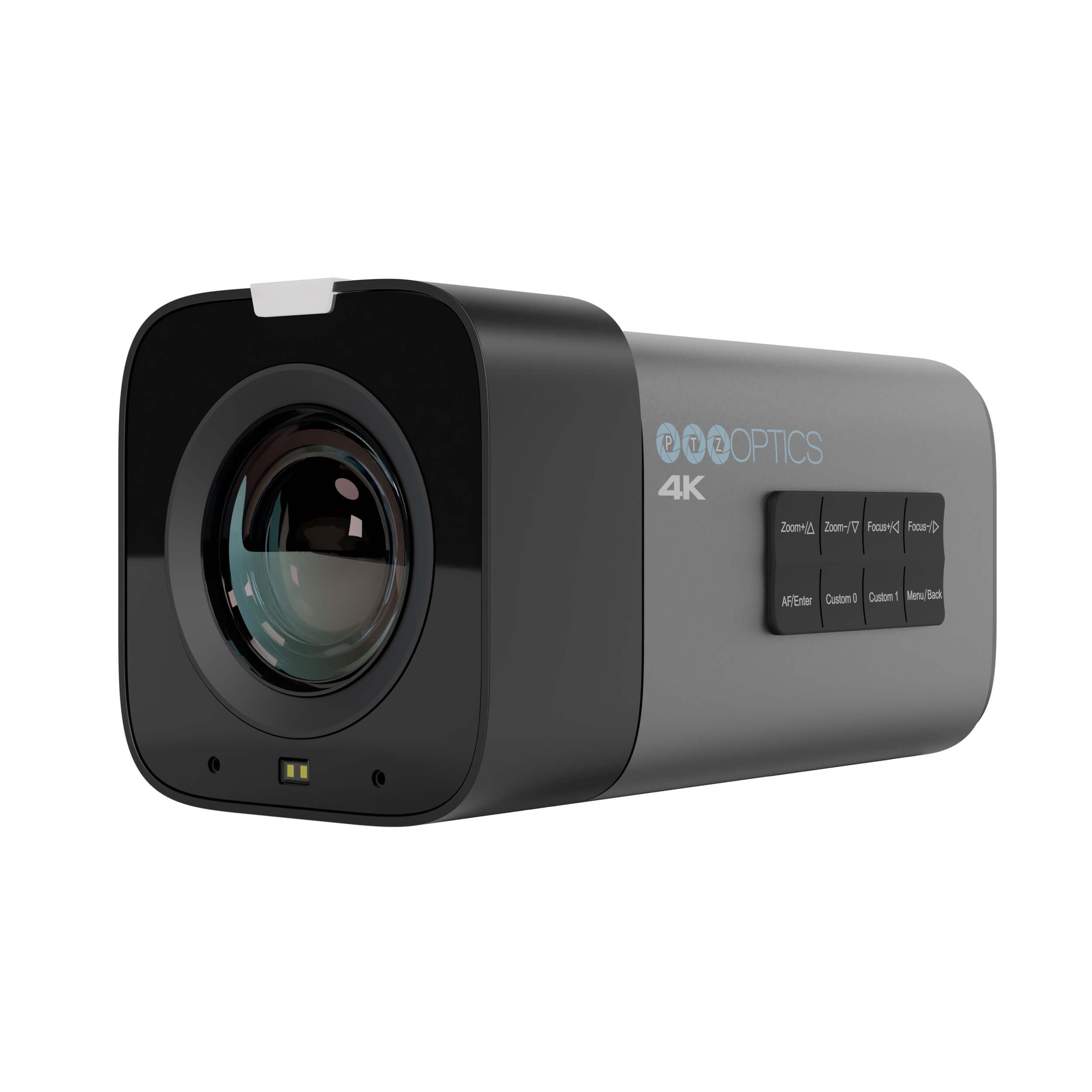 PTZOptics Studio 4K - 4K Streaming Camera with 20x Optical Zoom (gray), front left