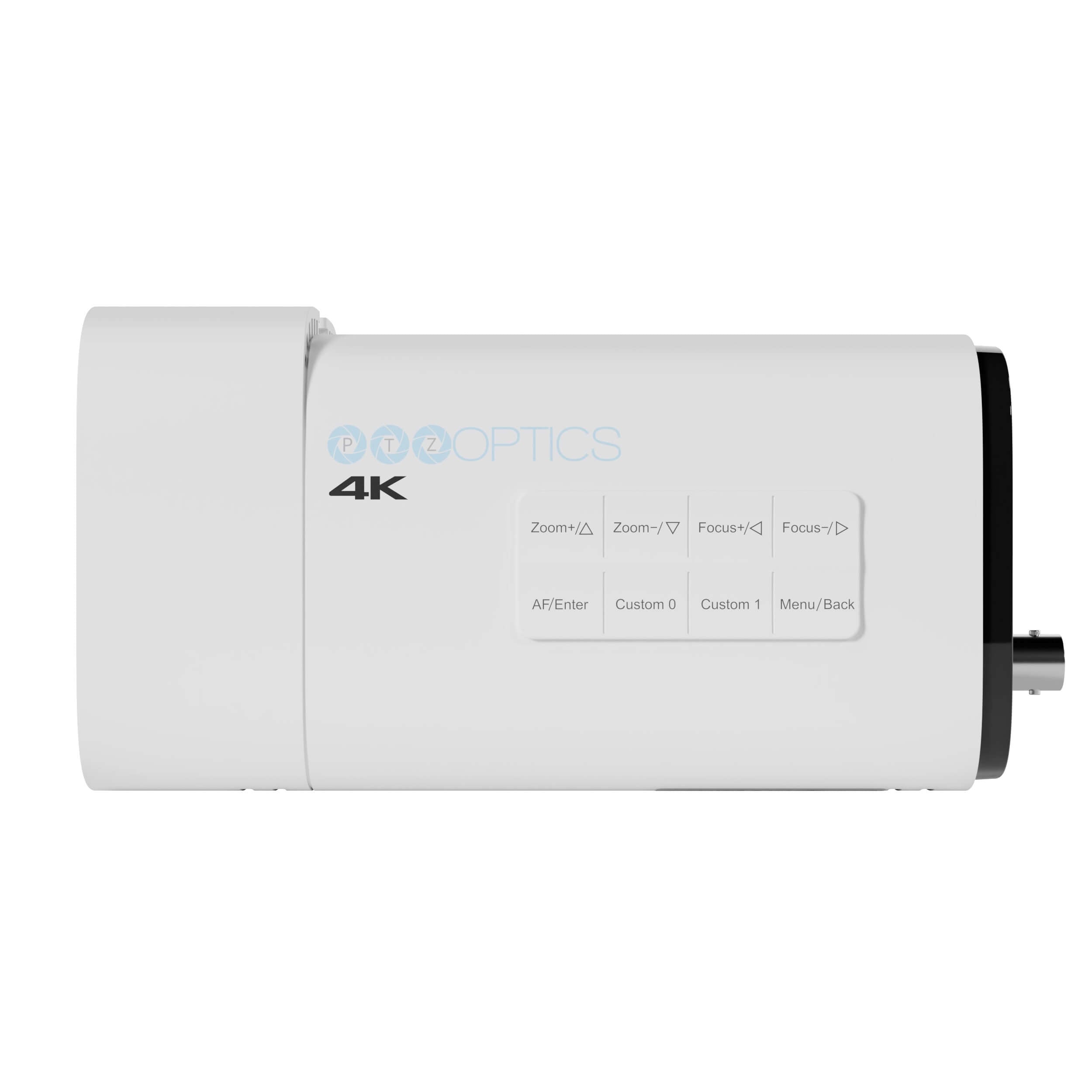 PTZOptics Studio 4K - 4K Streaming Camera with 20x Optical Zoom (white), left side