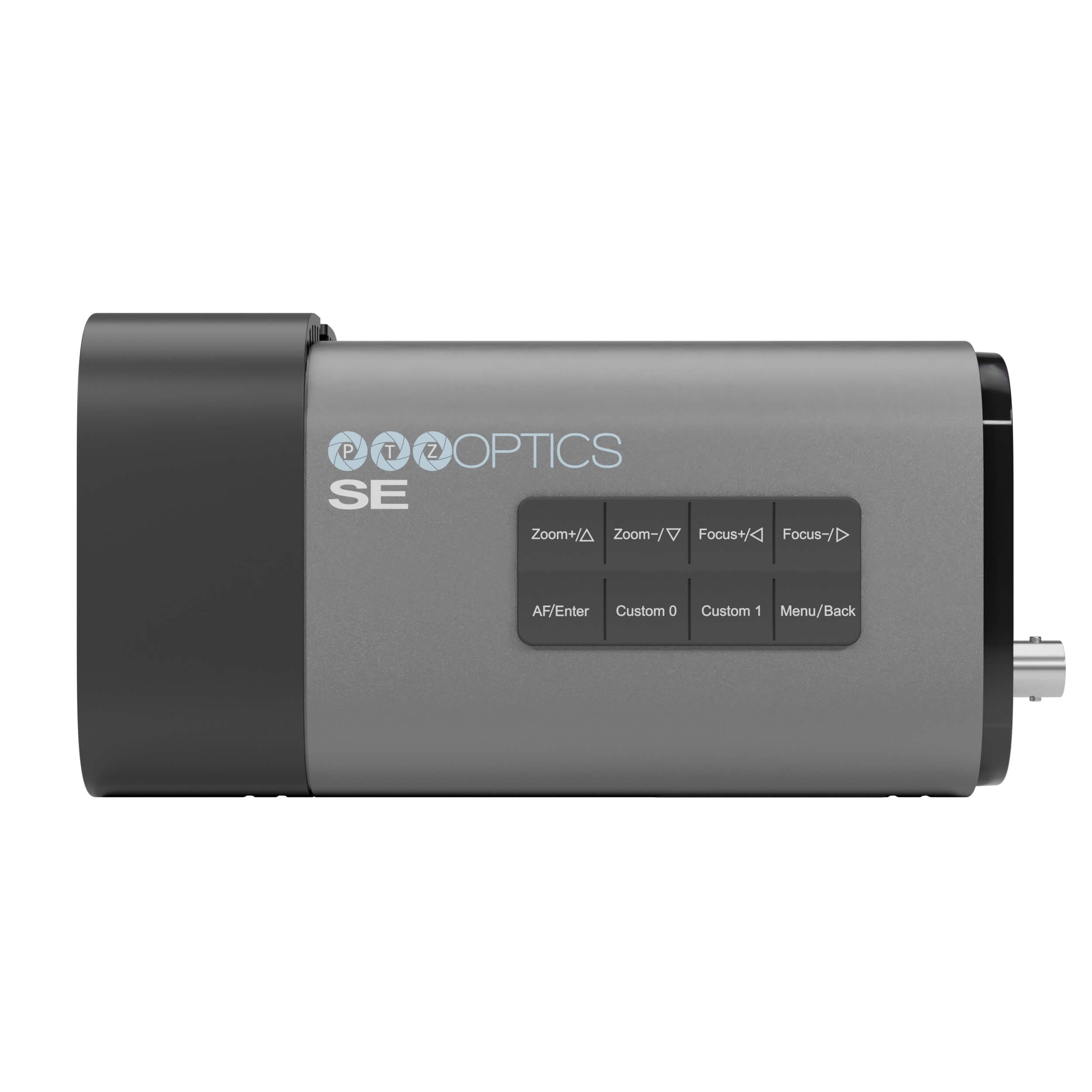 PTZOptics Studio SE - HD Streaming Camera with 12x Optical Zoom (gray), left side