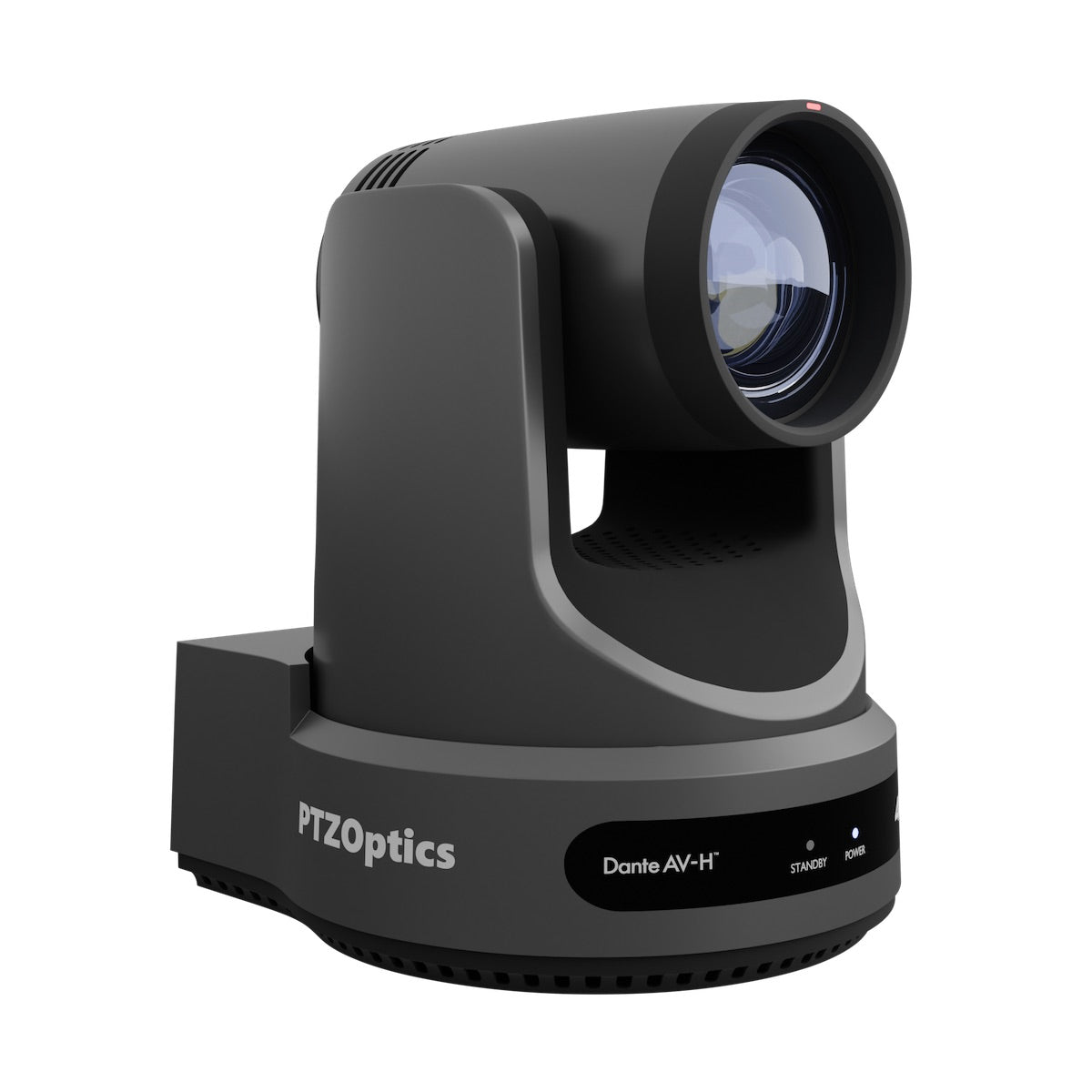 PTZOptics Link 4K - Ultra HD Dante-enabled Auto-tracking PTZ Camera, right front