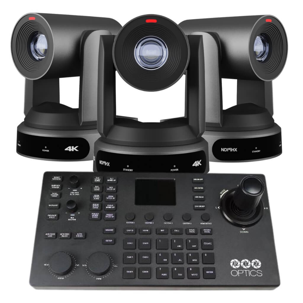 PTZOptics Producer 30X 4K Bundle - 3 Move 4K 30X Cameras, SuperJoy