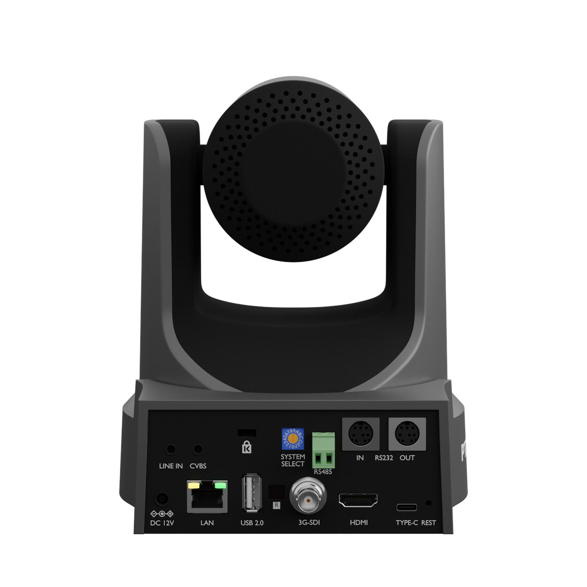 PTZOptics Move SE, gray, rear