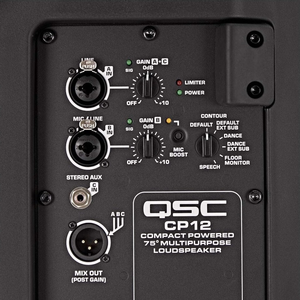 QSC CP12 - 1000W 12-inch Compact Powered Loudspeaker, amp module