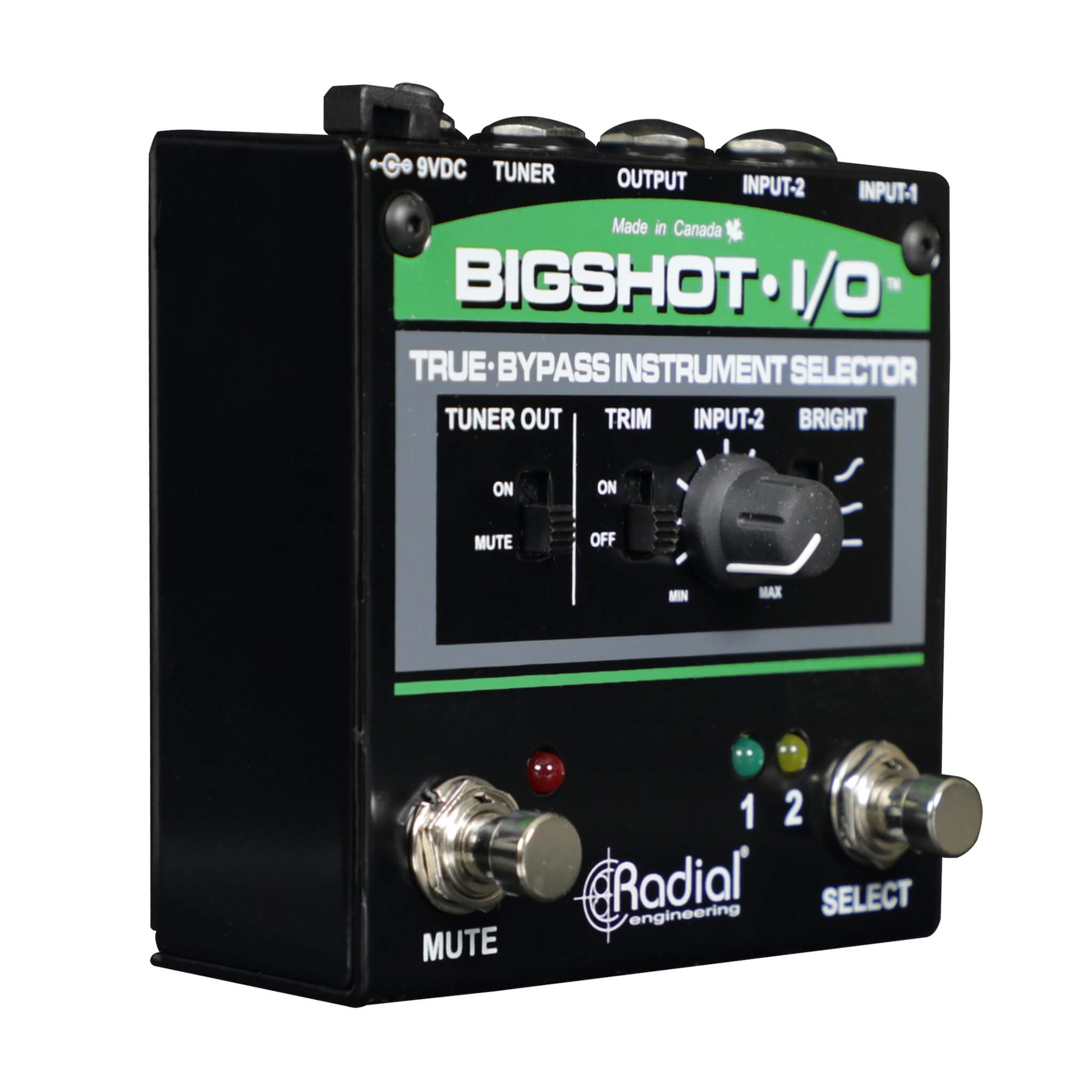 Radial BigShot I/O - True-Bypass Instrument Selector, left