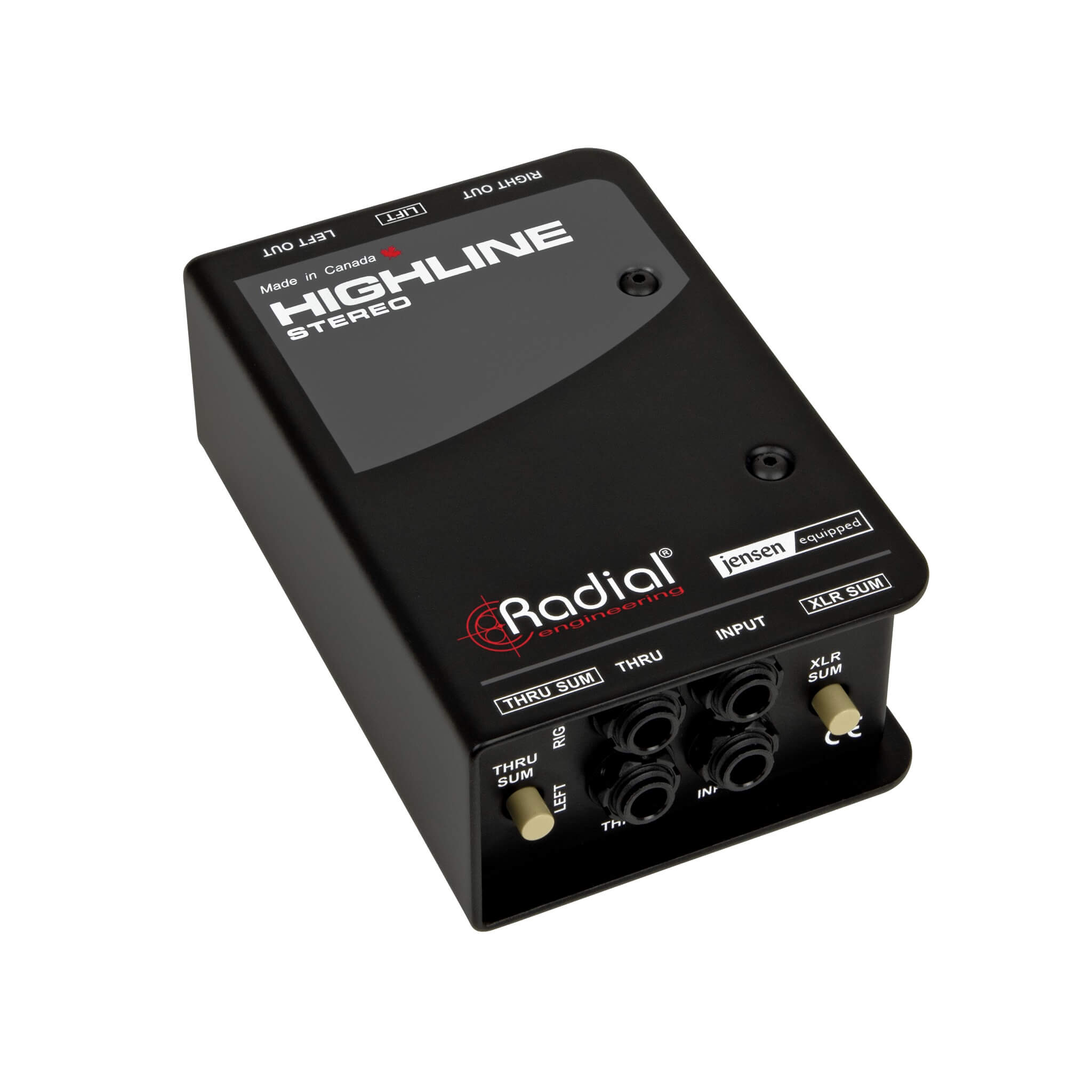 Radial Highline Stereo - Passive Stereo Line Isolator, angled left
