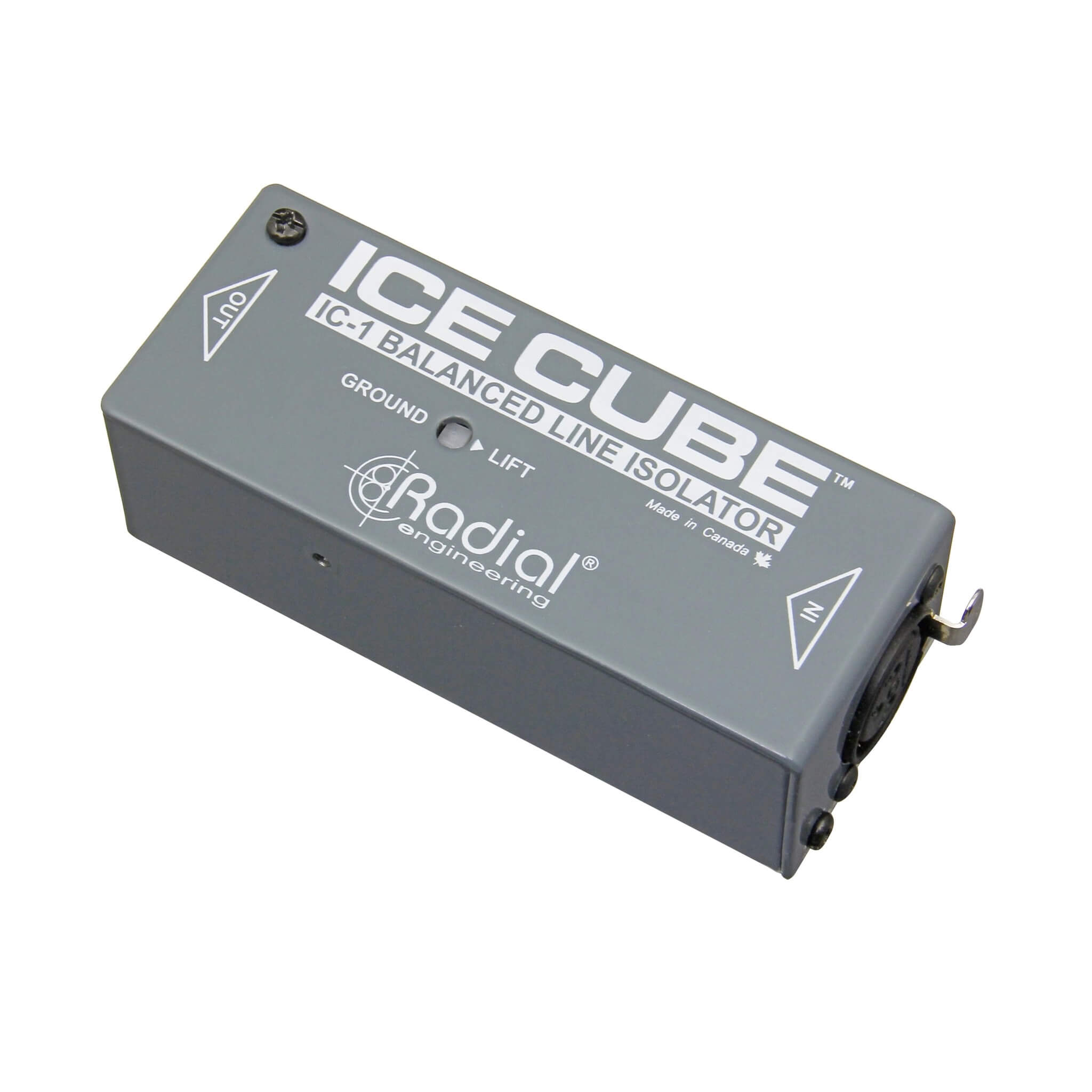 Radial IceCube - Balanced XLR Line-Level Isolator, angle left