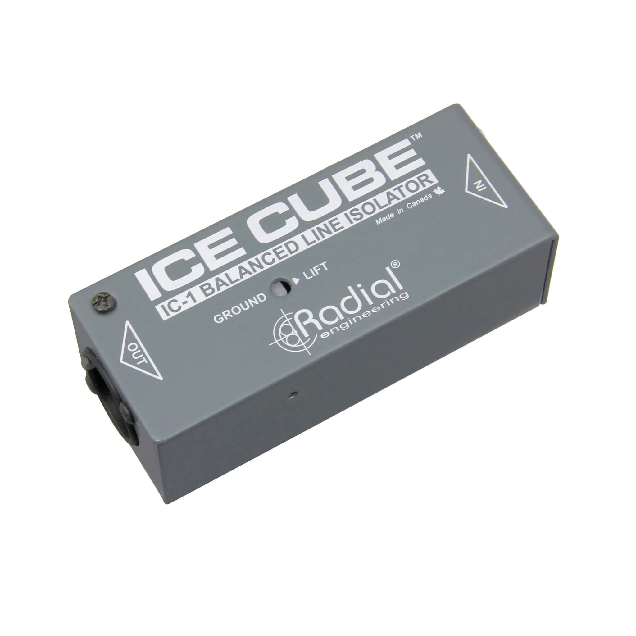 Radial IceCube - Balanced XLR Line-Level Isolator, angle right