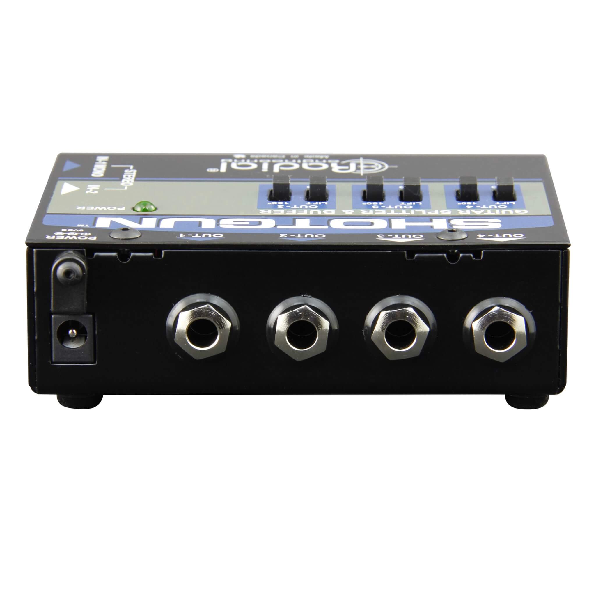 Radial Shotgun - 4-output Guitar Splitter and Signal Buffer, back