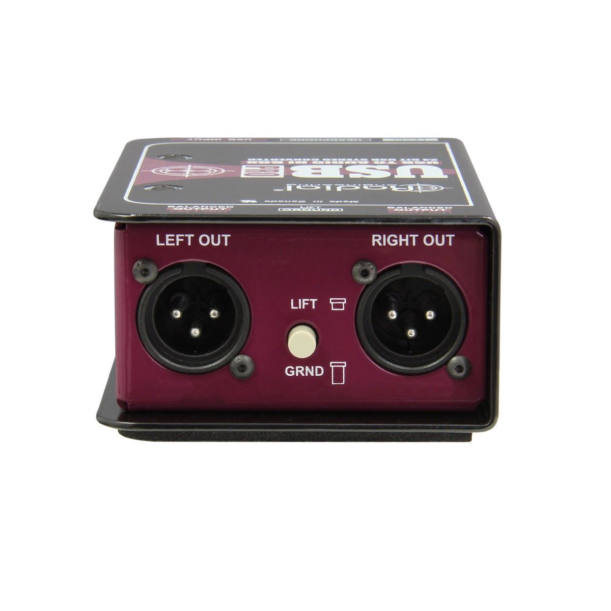 Radial USB-Pro - USB to Balanced XLR Stereo Direct Box for Laptops, output