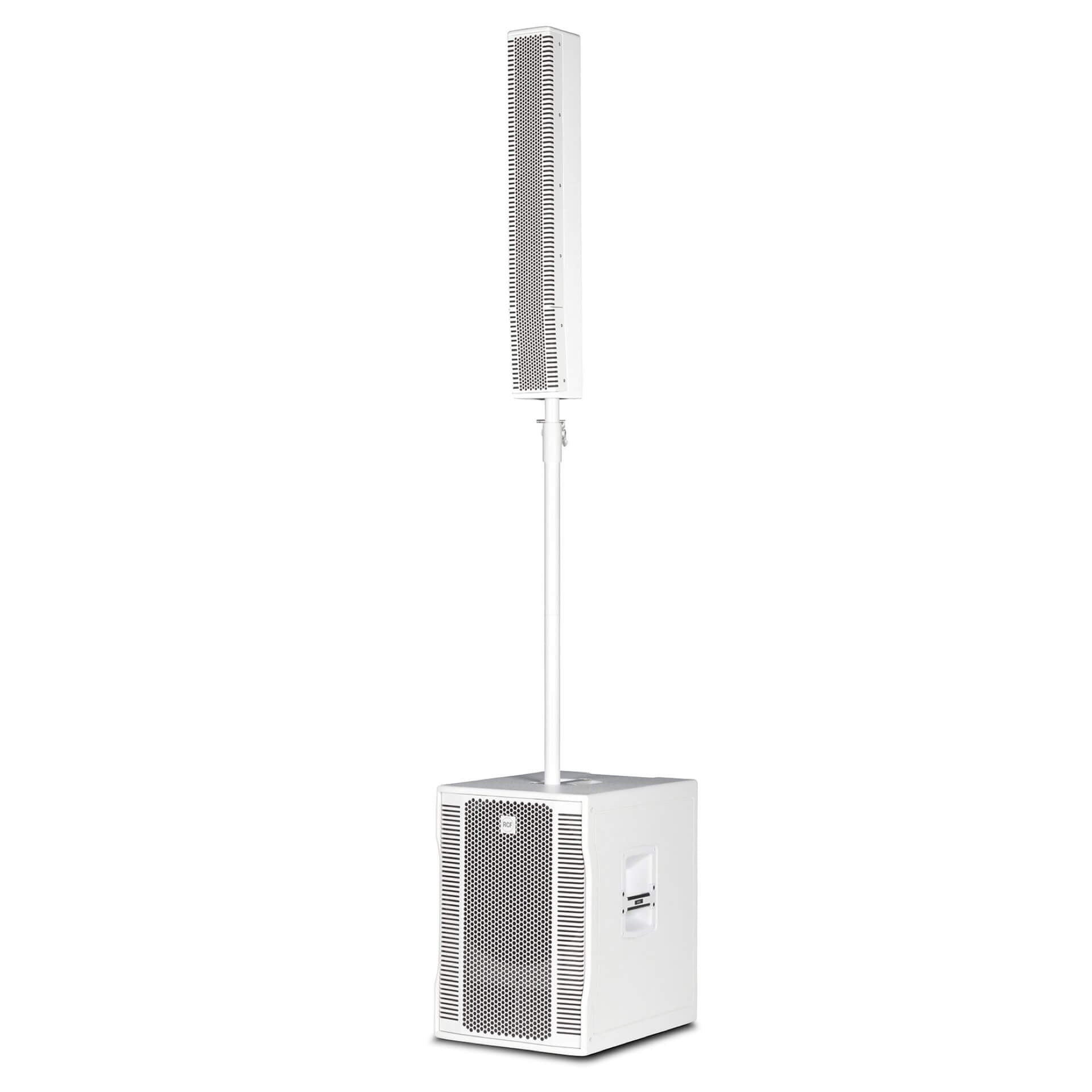 RCF EVOX 12 W - Active 1400W Portable 2-Way Column Array, angle white