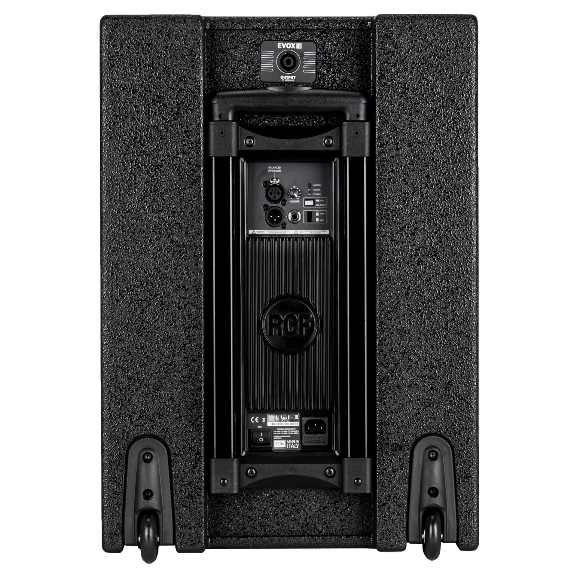 RCF EVOX 12 - Active 1400W Portable 2-Way Column Array, sub back
