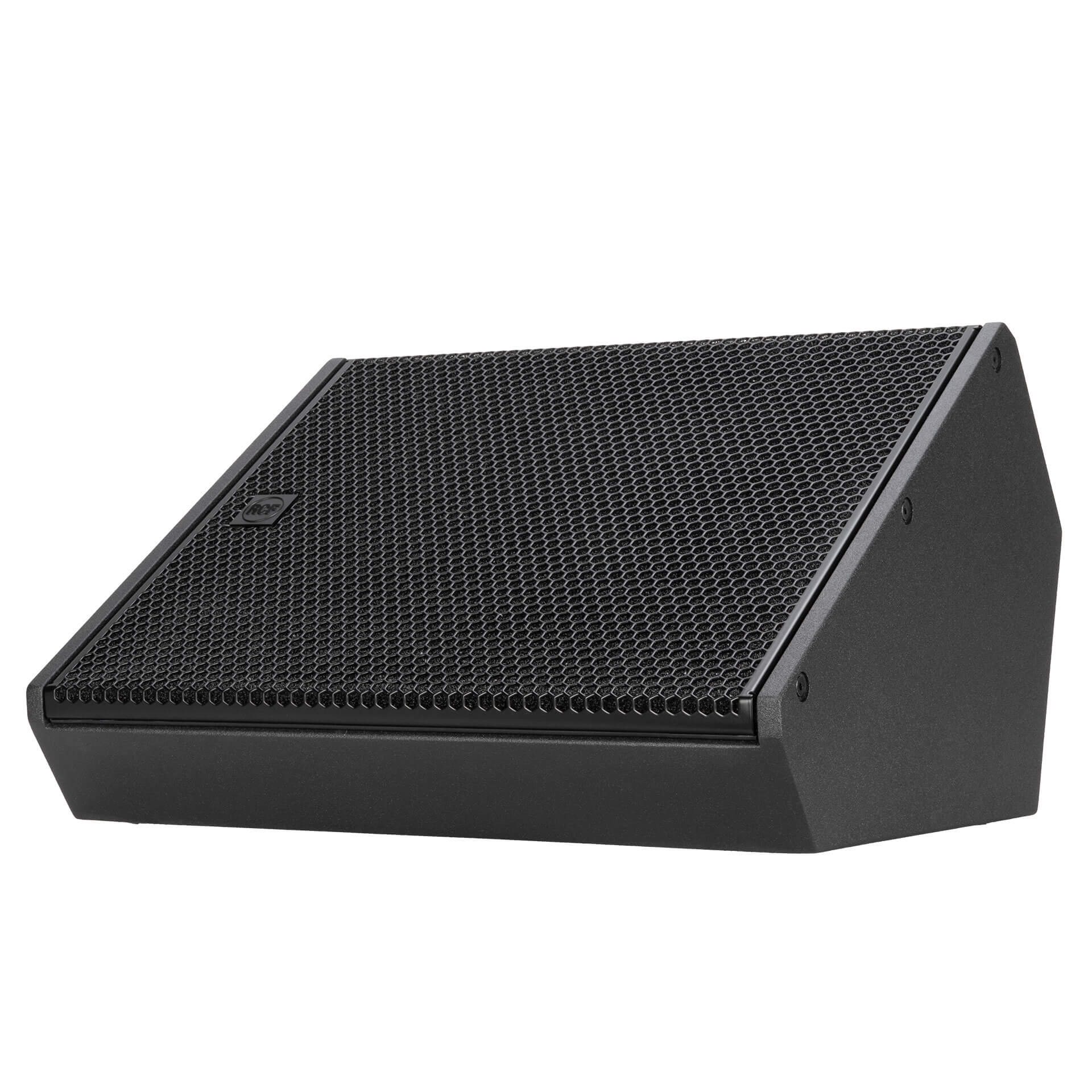 RCF KXM 25-A - Active 3200W 15" 2-Way Coaxial Stage Monitor, angled left
