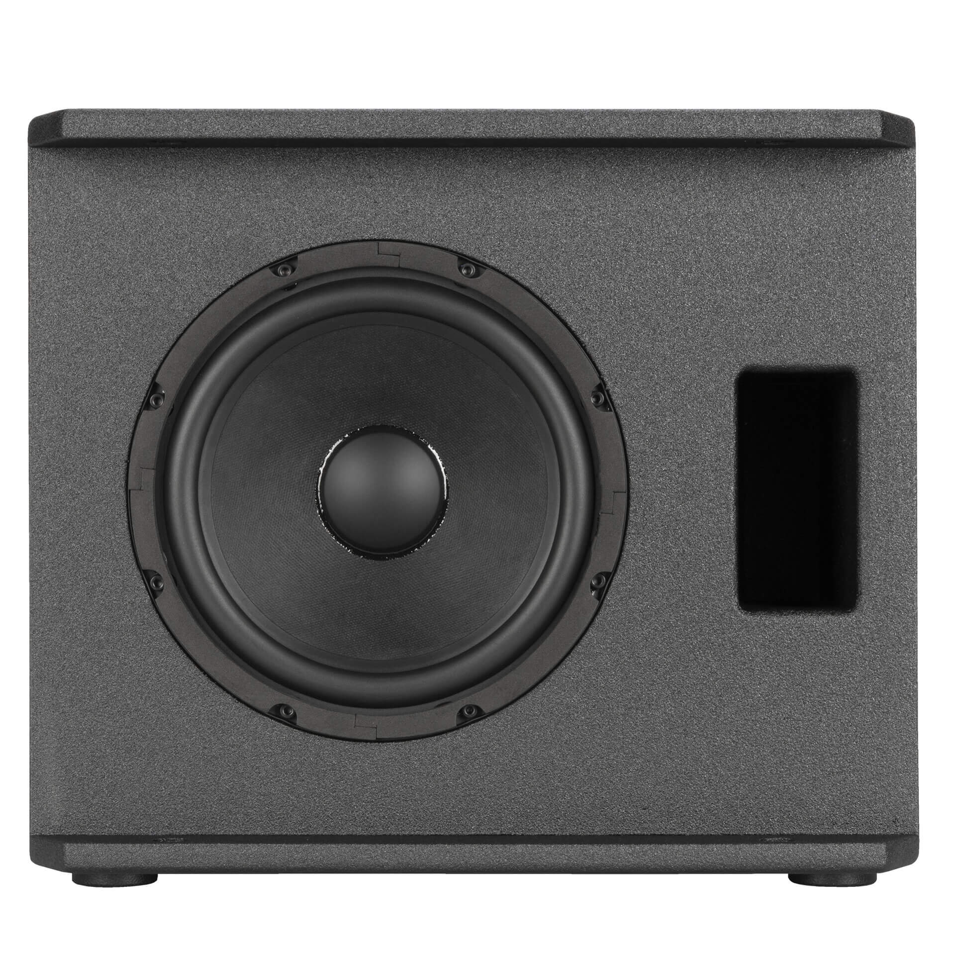 RCF S-08-A - 8" Active Subwoofer, 4-Channel Audio System, open