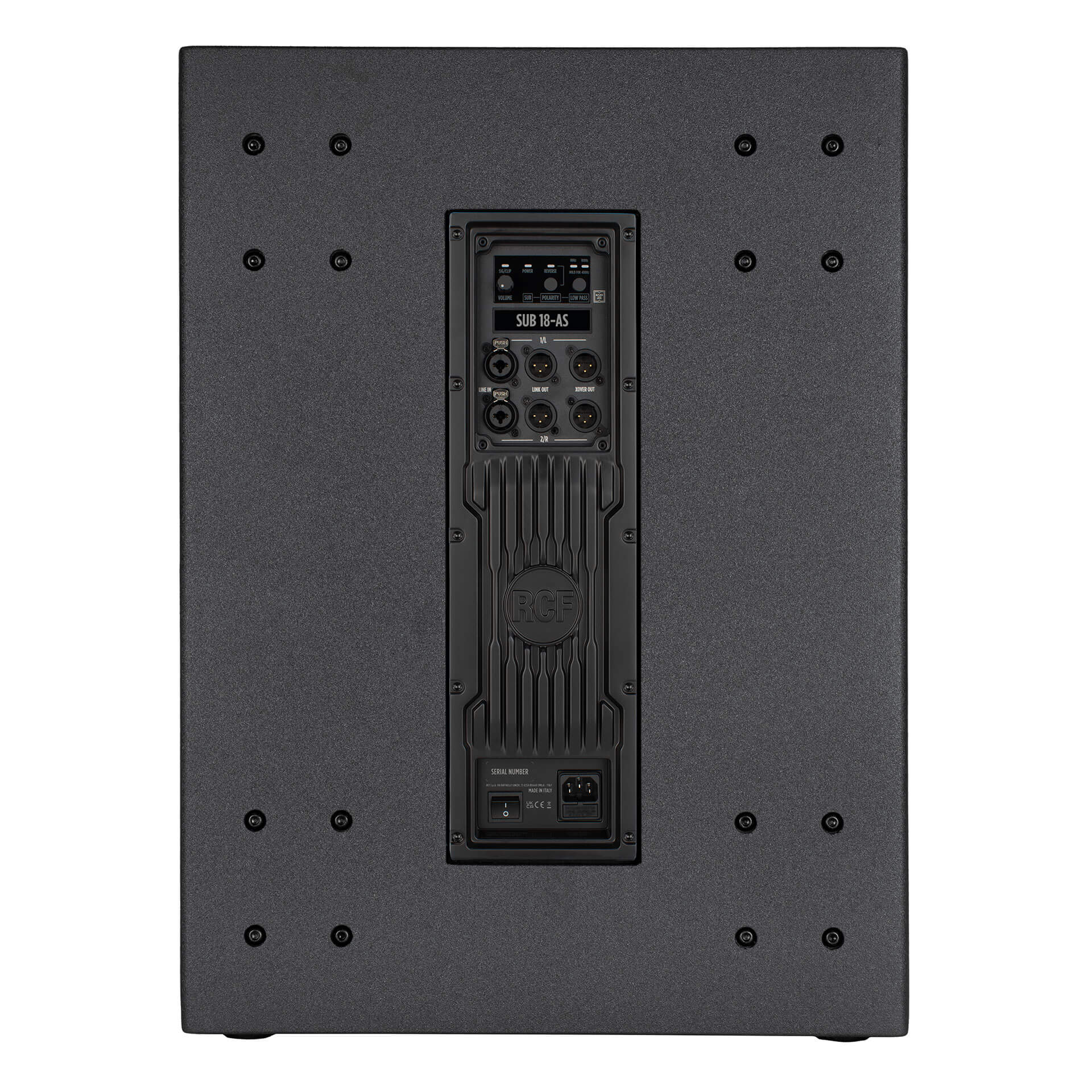 RCF SUB 18-AS - Professional Active 18" Subwoofer, back