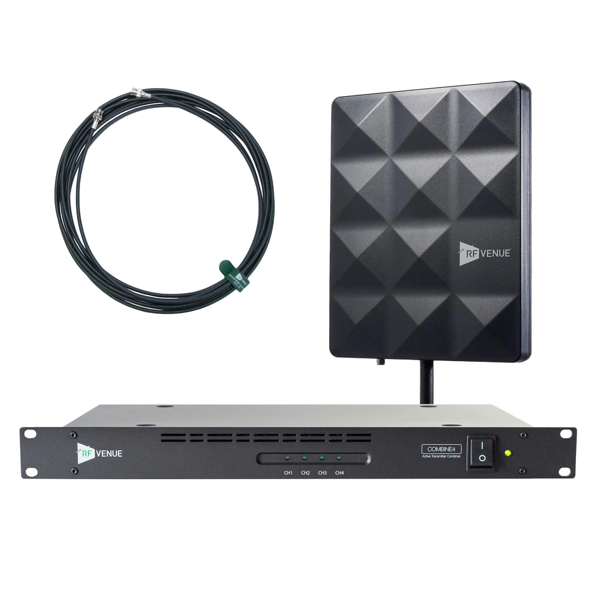 RF Venue COMB4CP-STAGE - 4-Channel IEM Pack with CP Stage Antenna