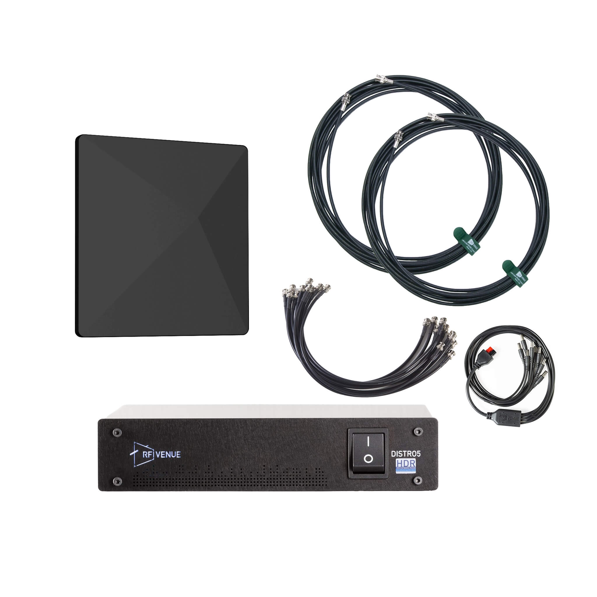RF Venue D-ARCBD5 5-Channel Wireless Mic Pack, Diversity Architectural Antenna, Black