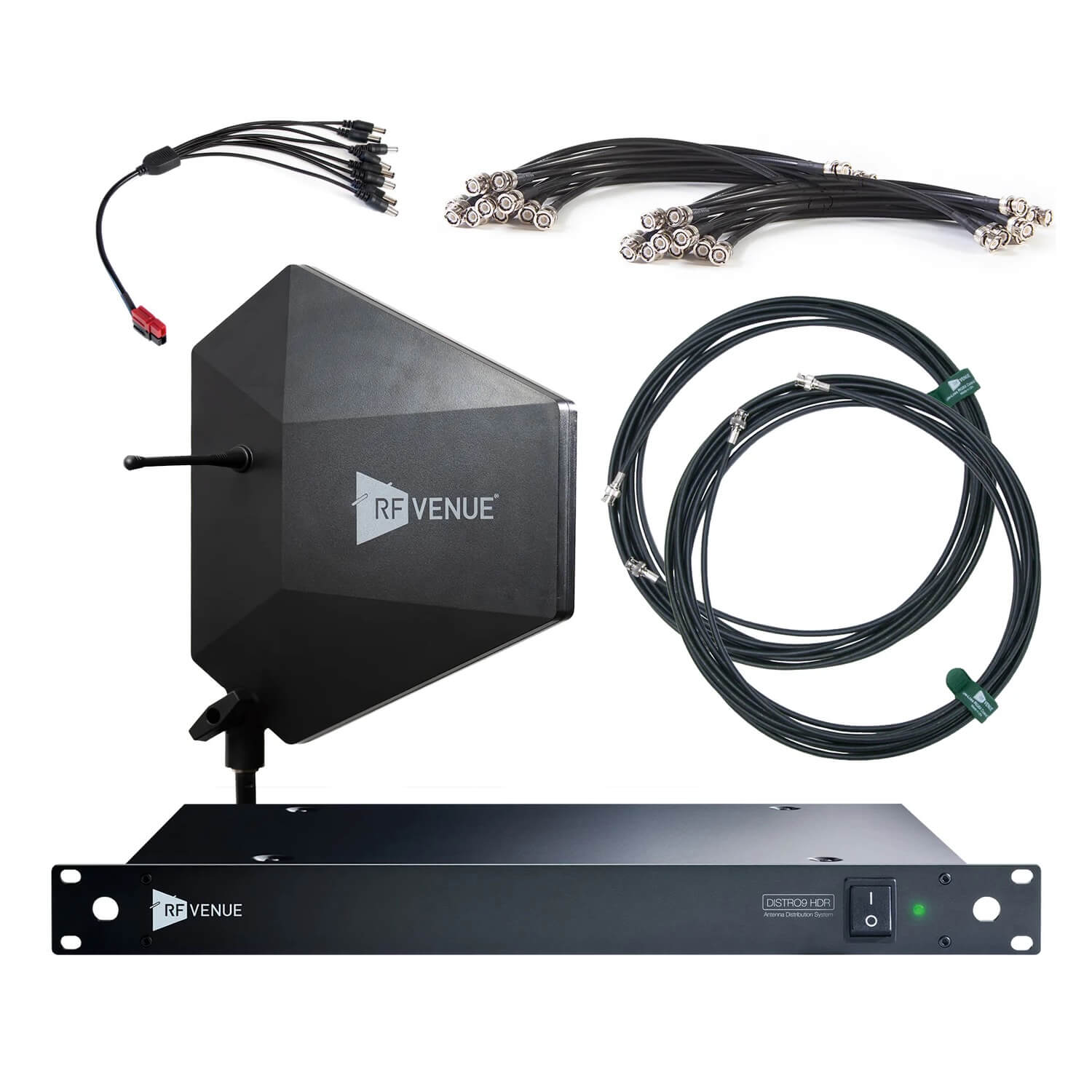 RF Venue DFIN-IPXD9 - 9-Channel Wireless Mic Pack, Black