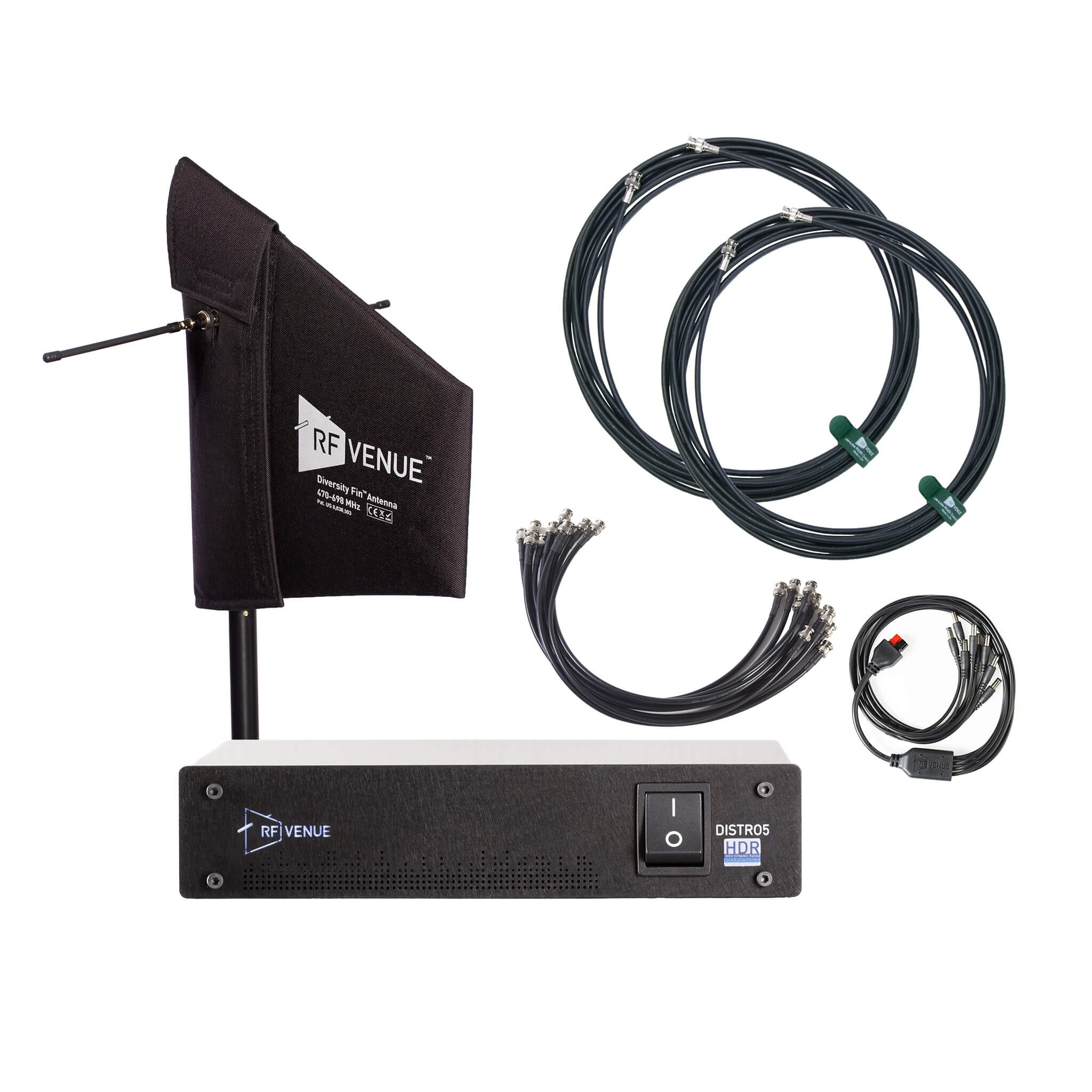 RF Venue DFIND5 5-Channel Wireless Mic Pack with DFIN Antenna