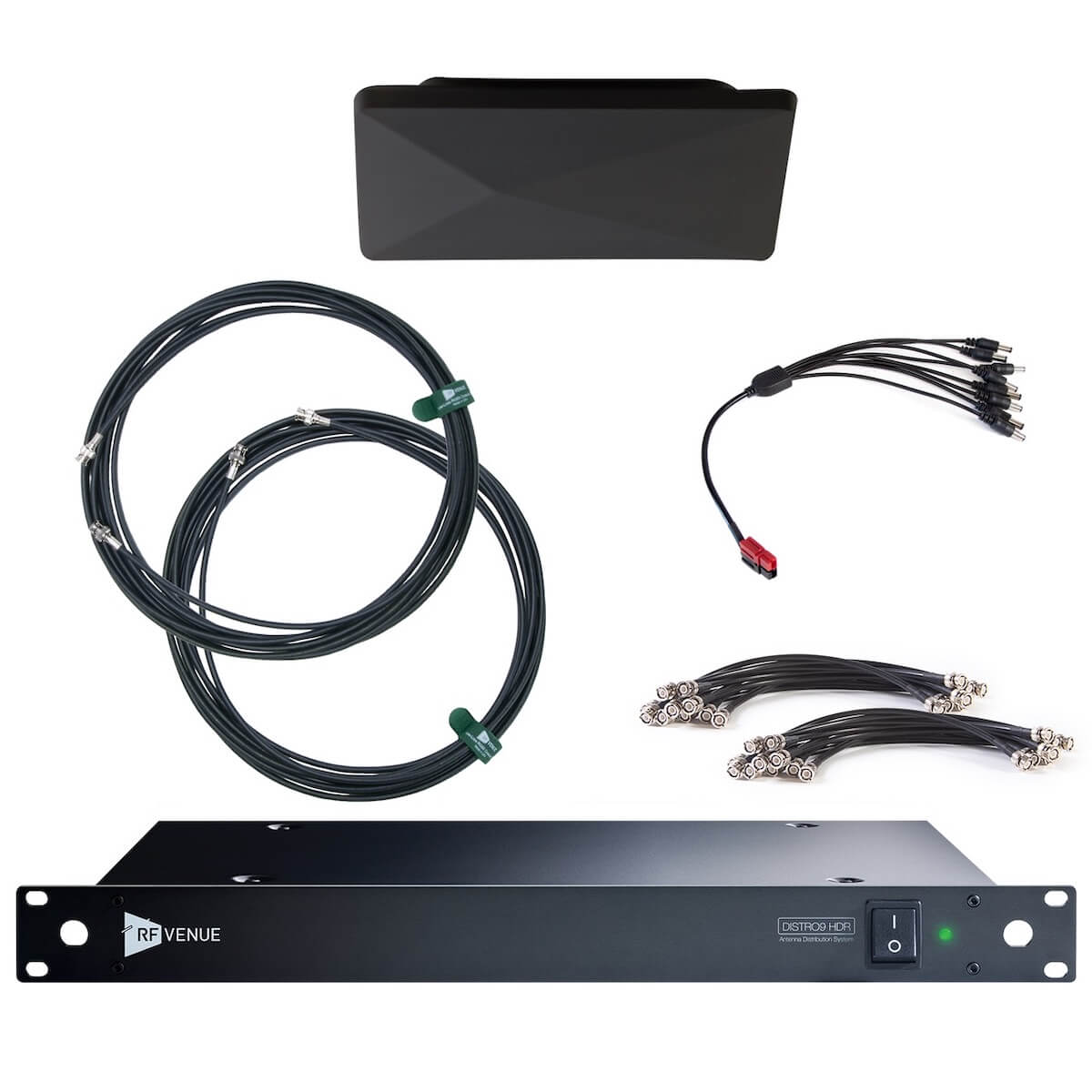RF Venue D-ARCD9 Diversity Architectural Antenna Upgrade Pack, black antenna