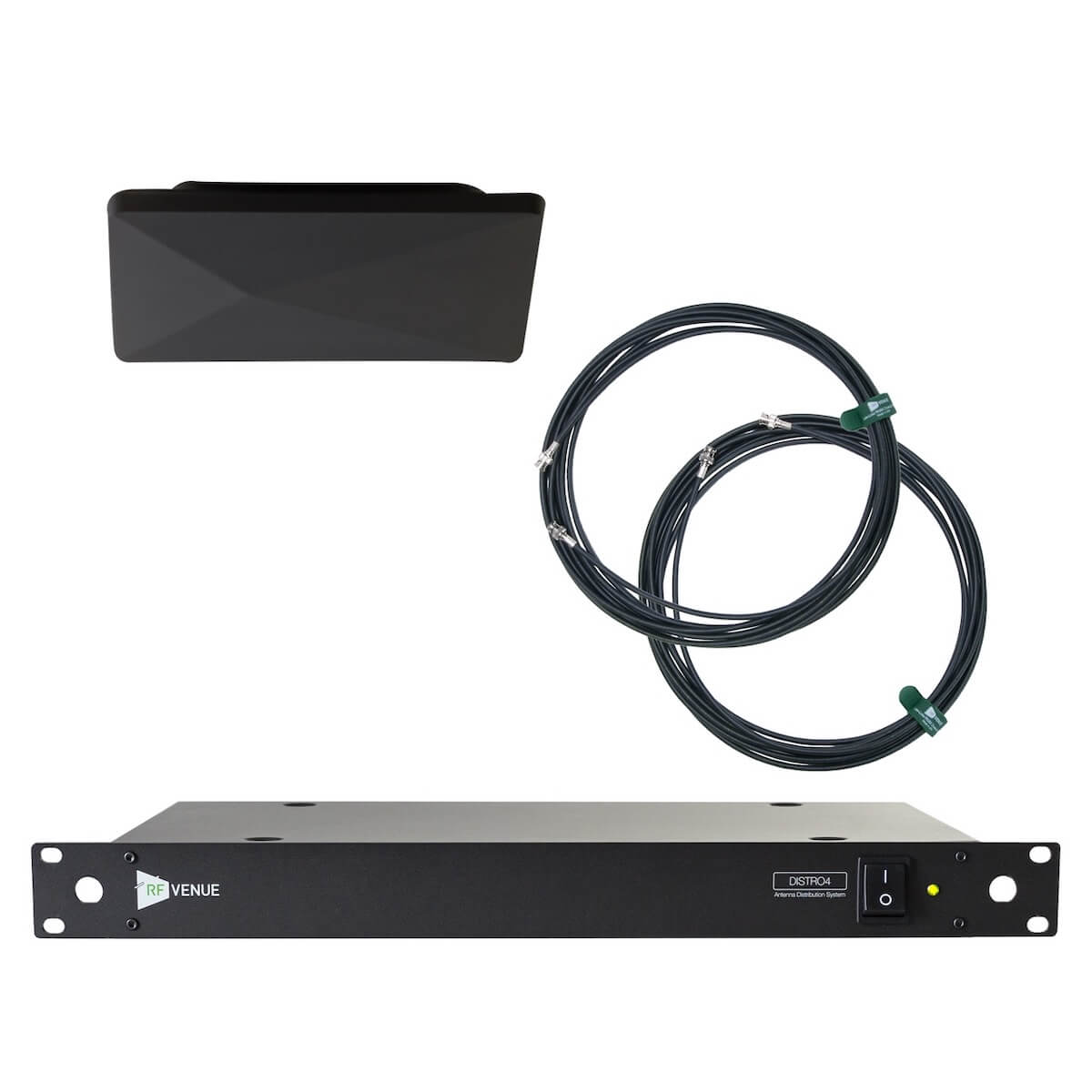 RF Venue D-ARCDISTRO4 Diversity Architectural Antenna Upgrade Pack, black