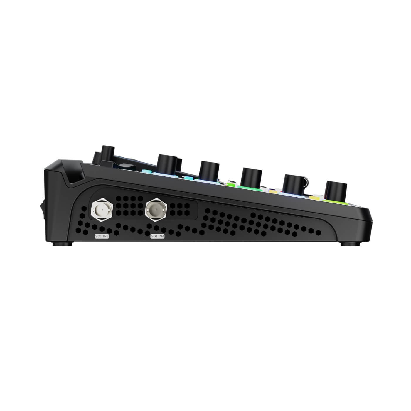 RGBlink mini-max - 4K All-in-One Video Switcher with PTZ Camera Control, left side