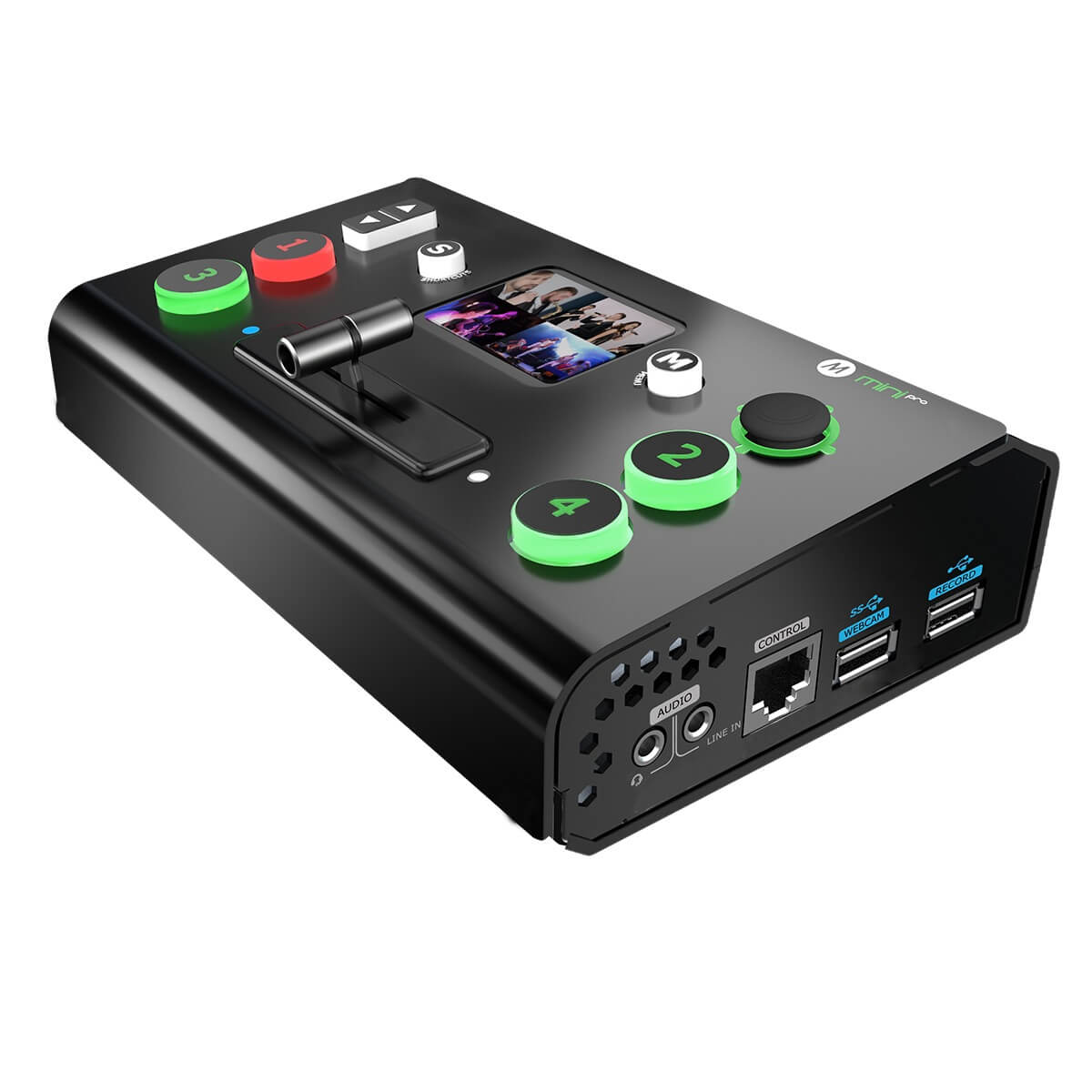 RGBlink mini-pro 4K Compact Streaming Switcher with PTZ Camera Control, angle