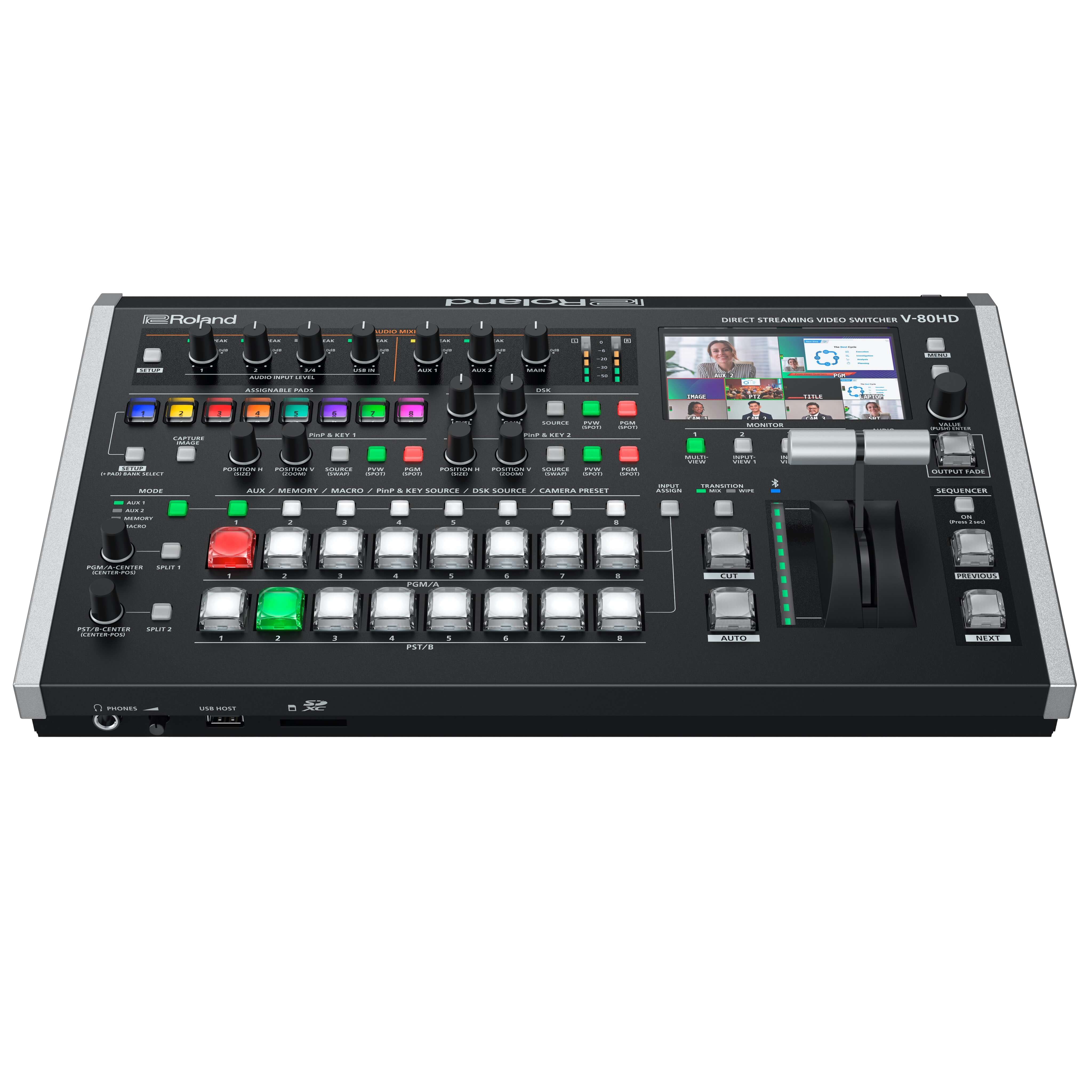 Roland V-80HD - Direct Streaming Video Switcher, front
