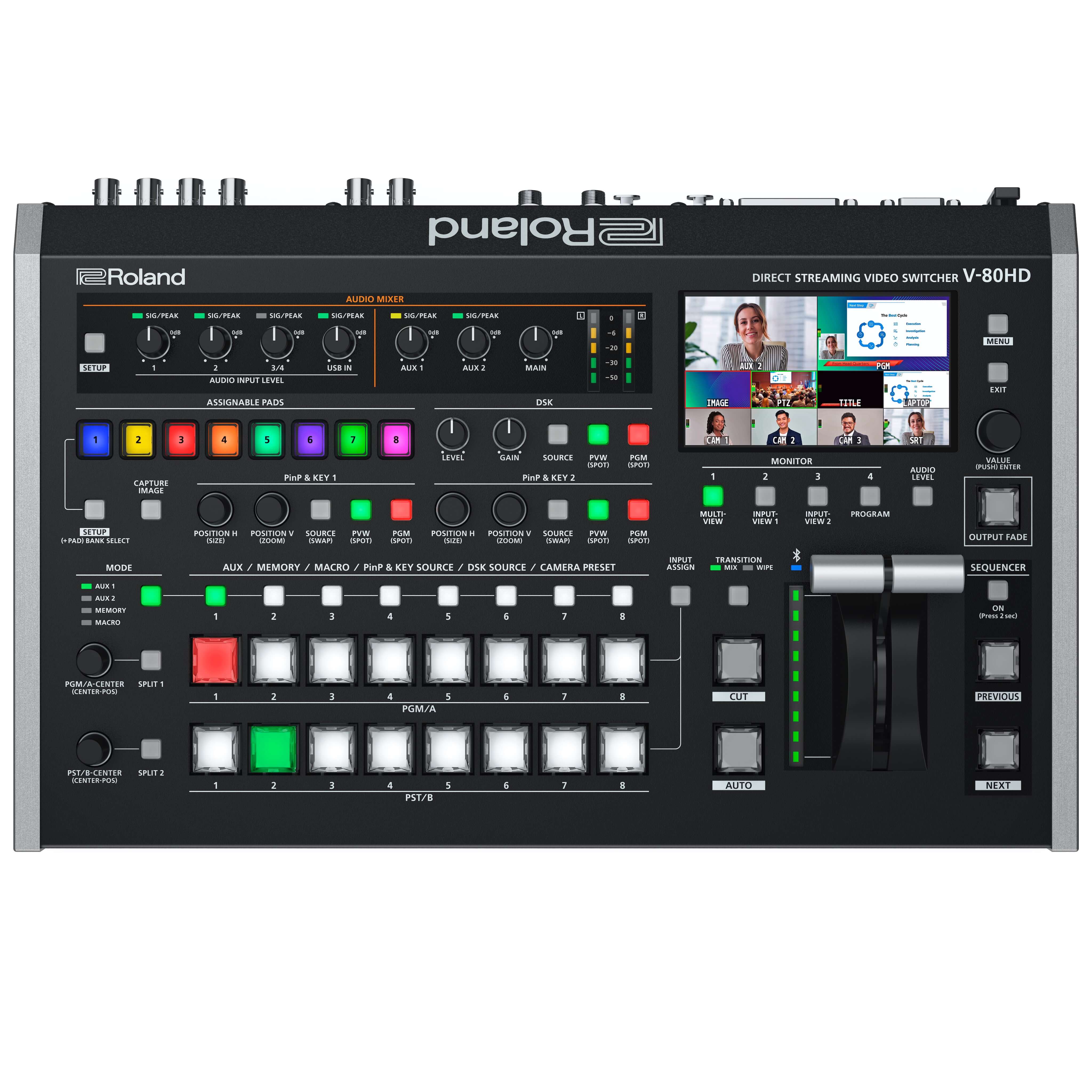 Roland V-80HD - Direct Streaming Video Switcher, top