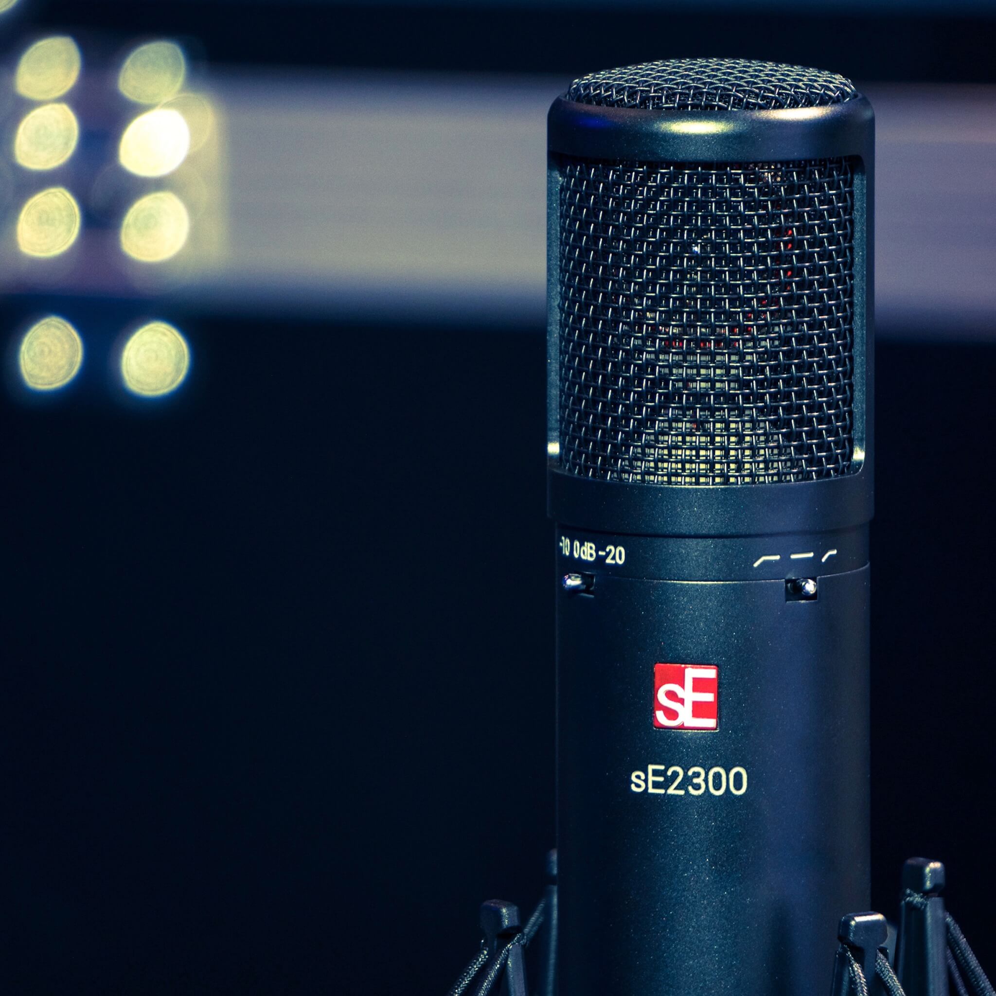 sE Electronics sE2300 - Multi Pattern Large Diaphragm Condenser Microphone, in use studio