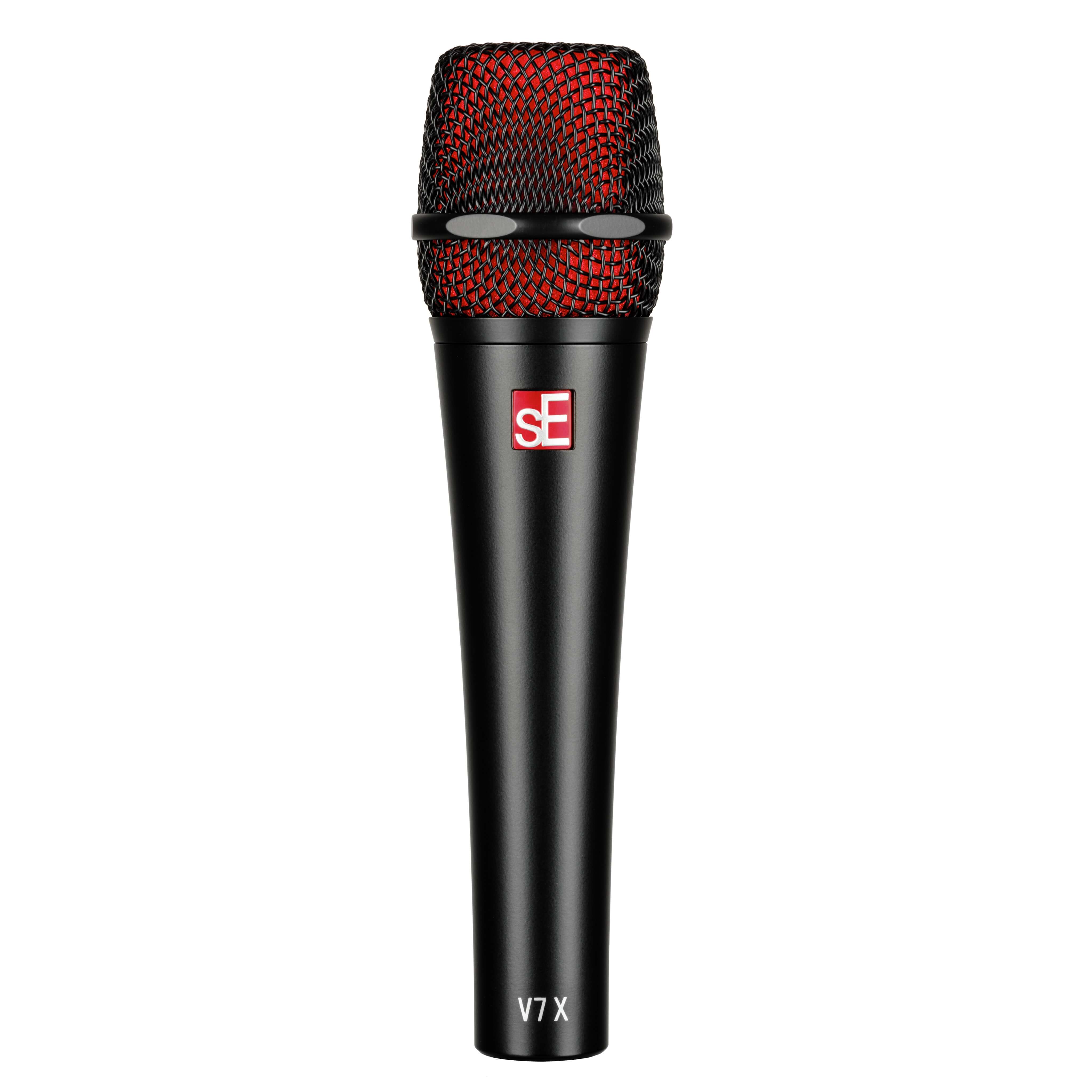 sE Electronics V7 X Black - Supercardioid Dynamic Instrument Microphone, front