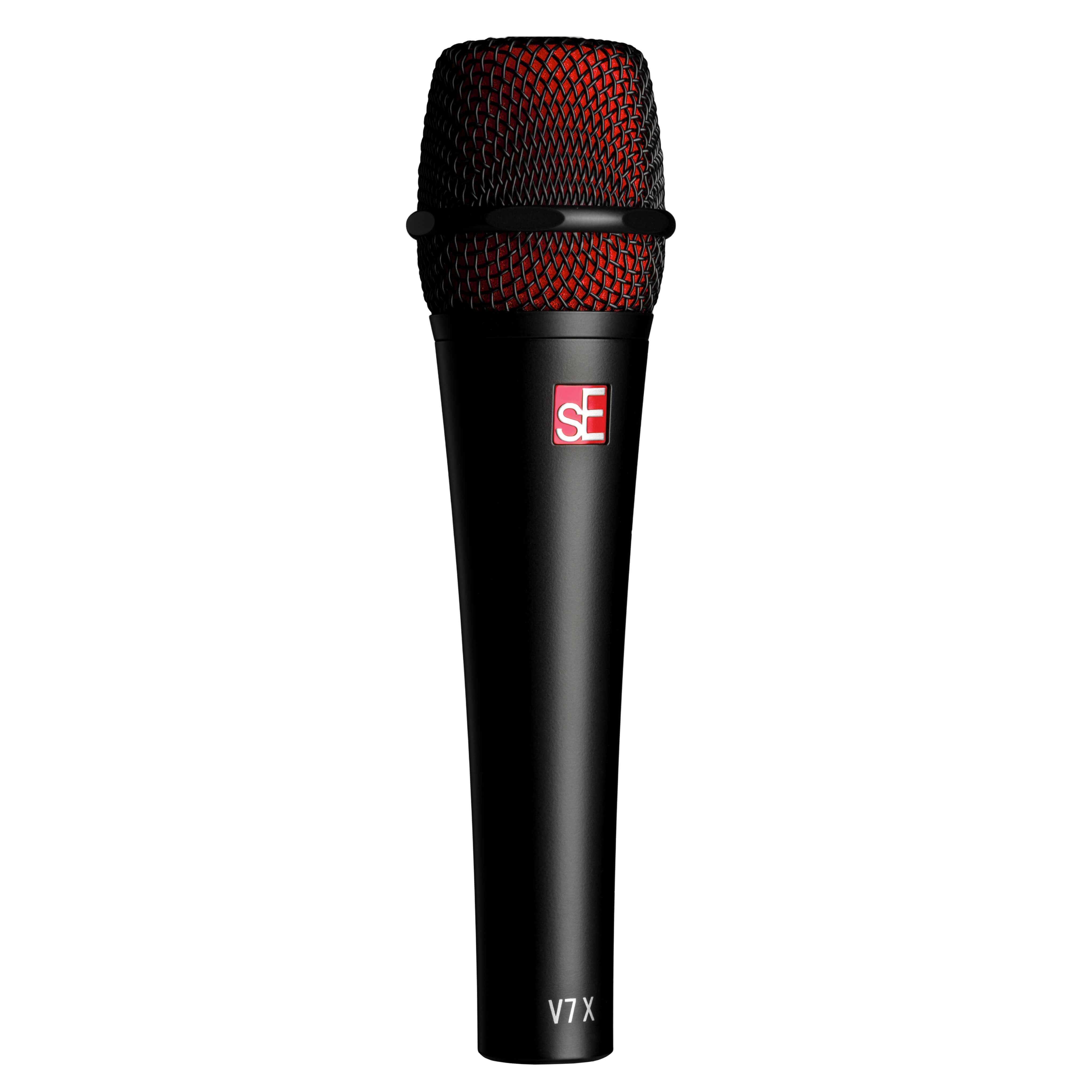 sE Electronics V7 X Black - Supercardioid Dynamic Instrument Microphone, side