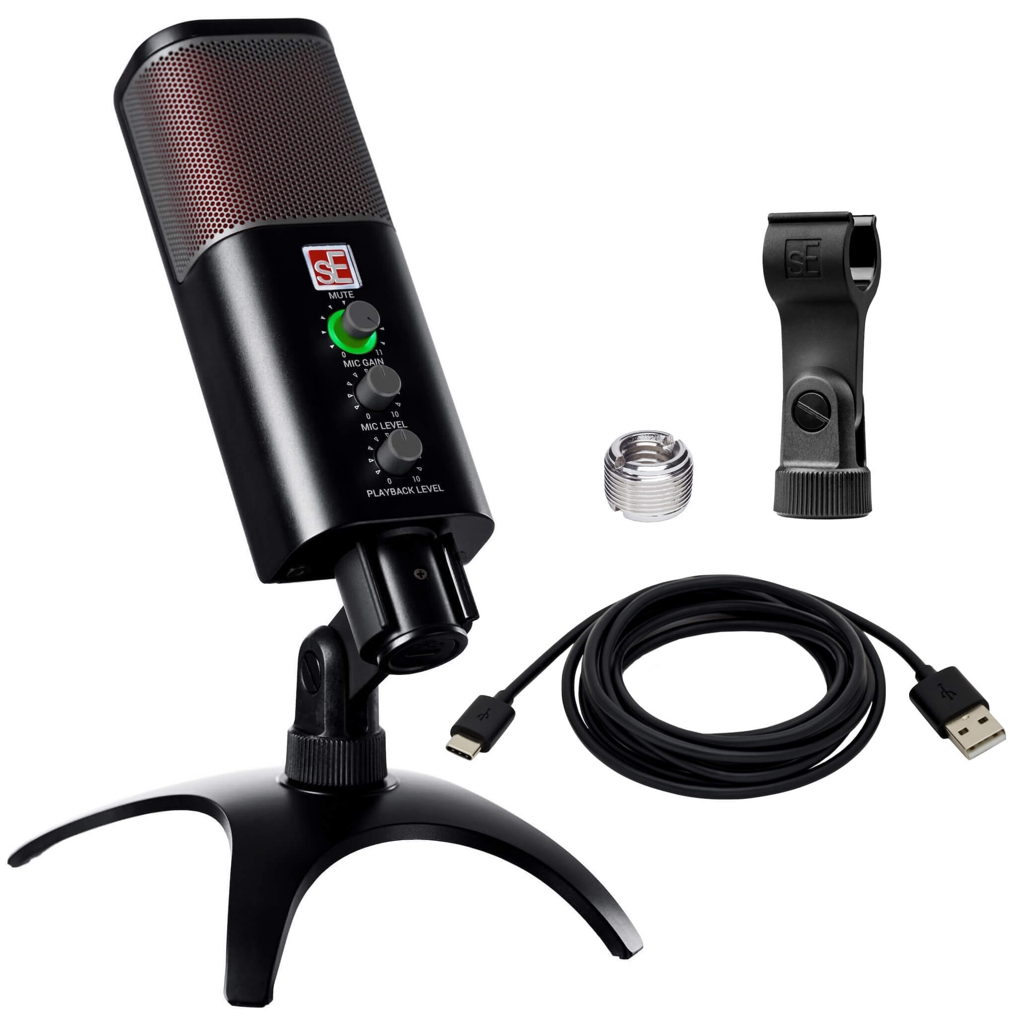 sE Electronics NEOM USB - USB Cardioid Condenser Microphone, contents