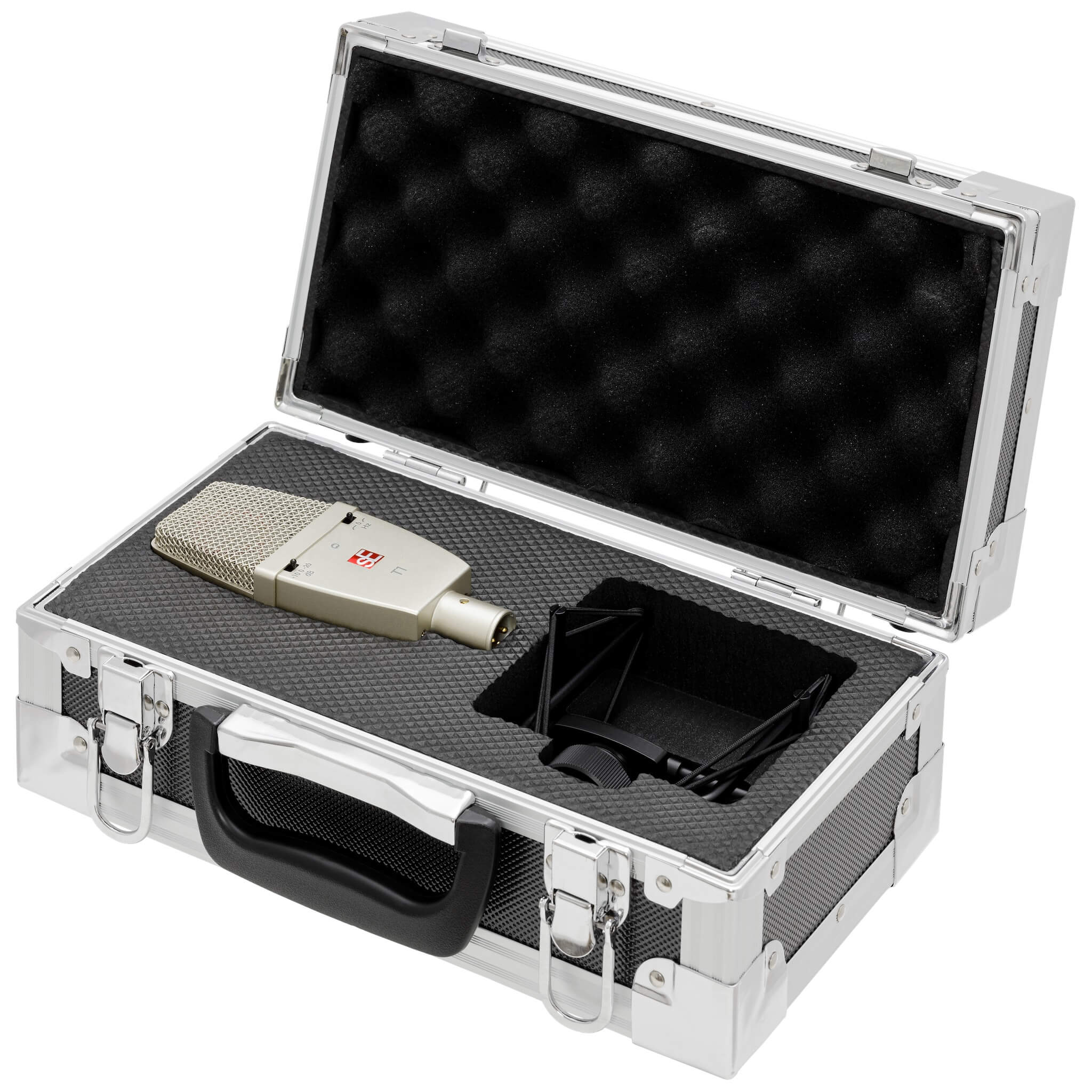 sE Electronics T1 - Large Diaphragm Cardioid Microphone with Titanium Capsule, open case