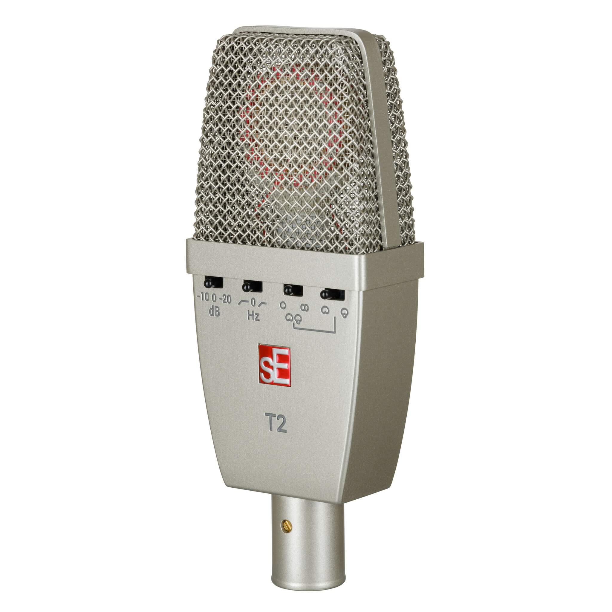 sE Electronics T2 - Multi Pattern Large Diaphragm Microphone with Titanium Capsule, angle