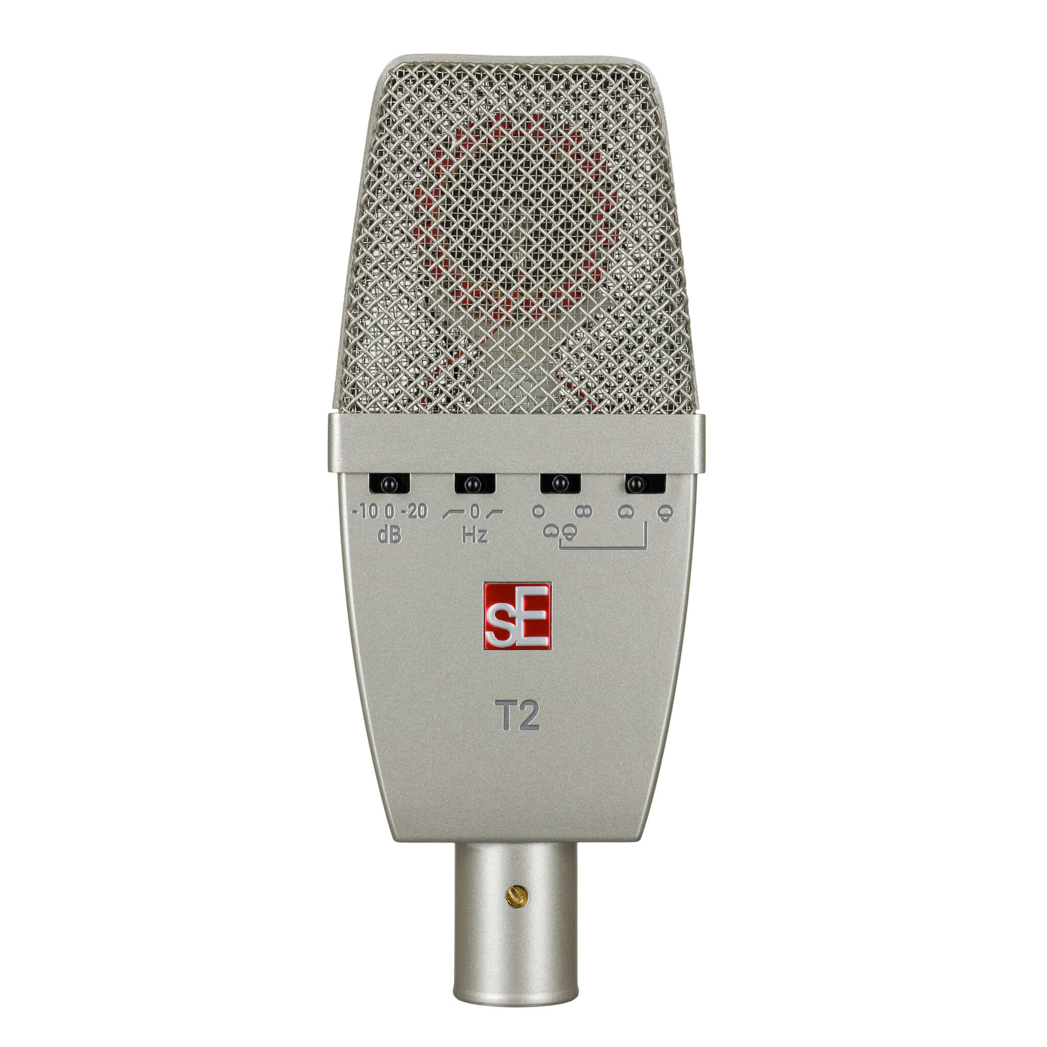 sE Electronics T2 - Multi Pattern Large Diaphragm Microphone with Titanium Capsule, front