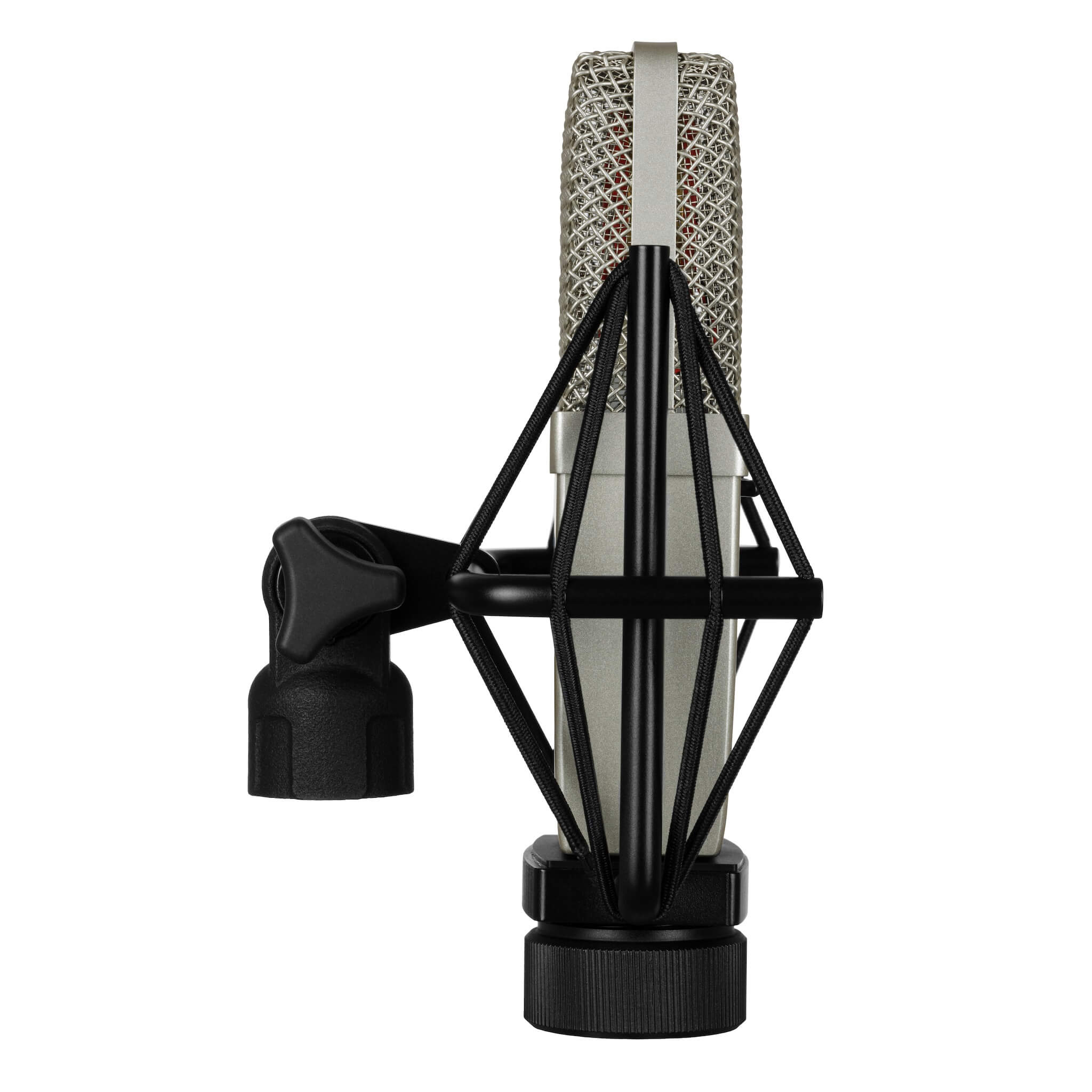 sE Electronics T2 - Multi Pattern Large Diaphragm Microphone with Titanium Capsule, shockmount side