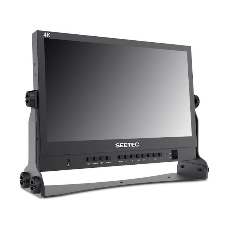 Seetec ATEM156 - 15.6" Quad View Monitor with 4 HDMI In/Out, angled right