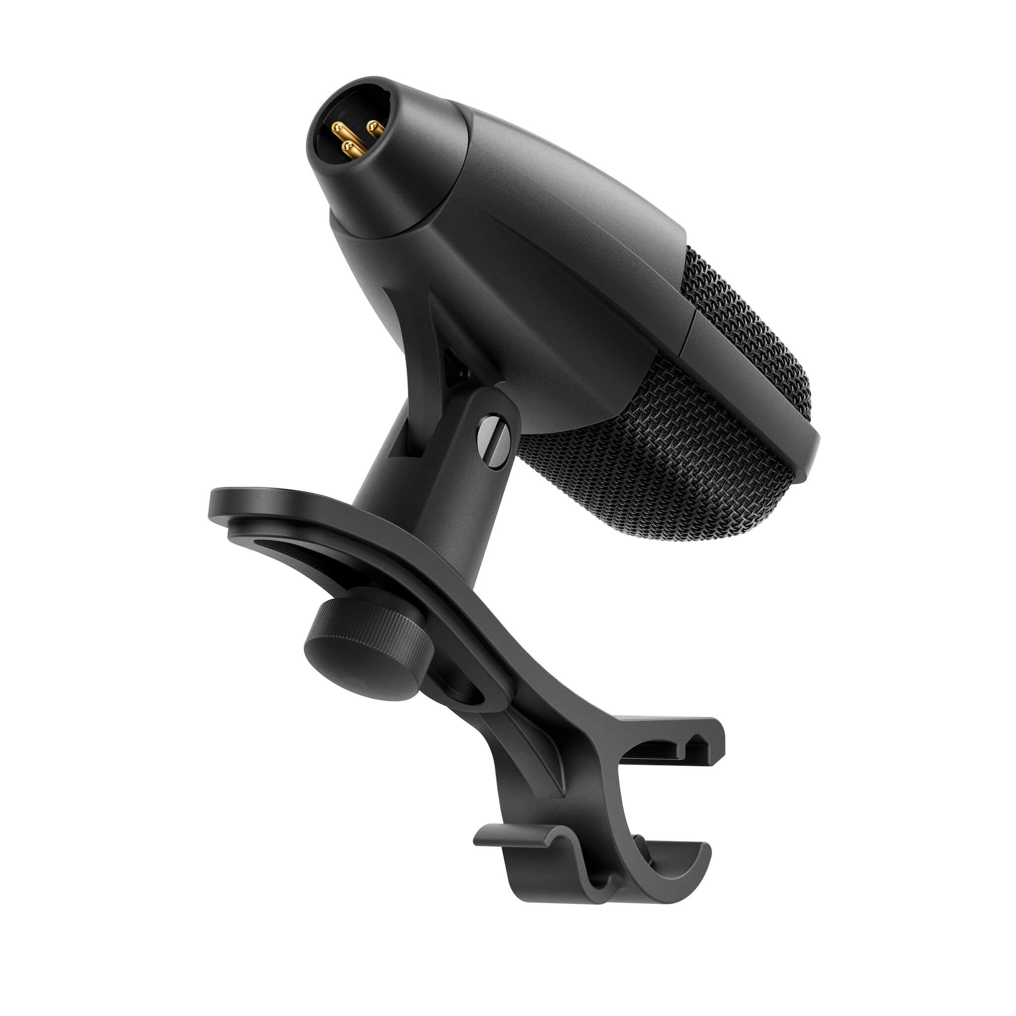 Sennheiser MD 421 Kompakt - Multipurpose Dynamic Cardioid Microphone + MZH Drums Clamp, rear